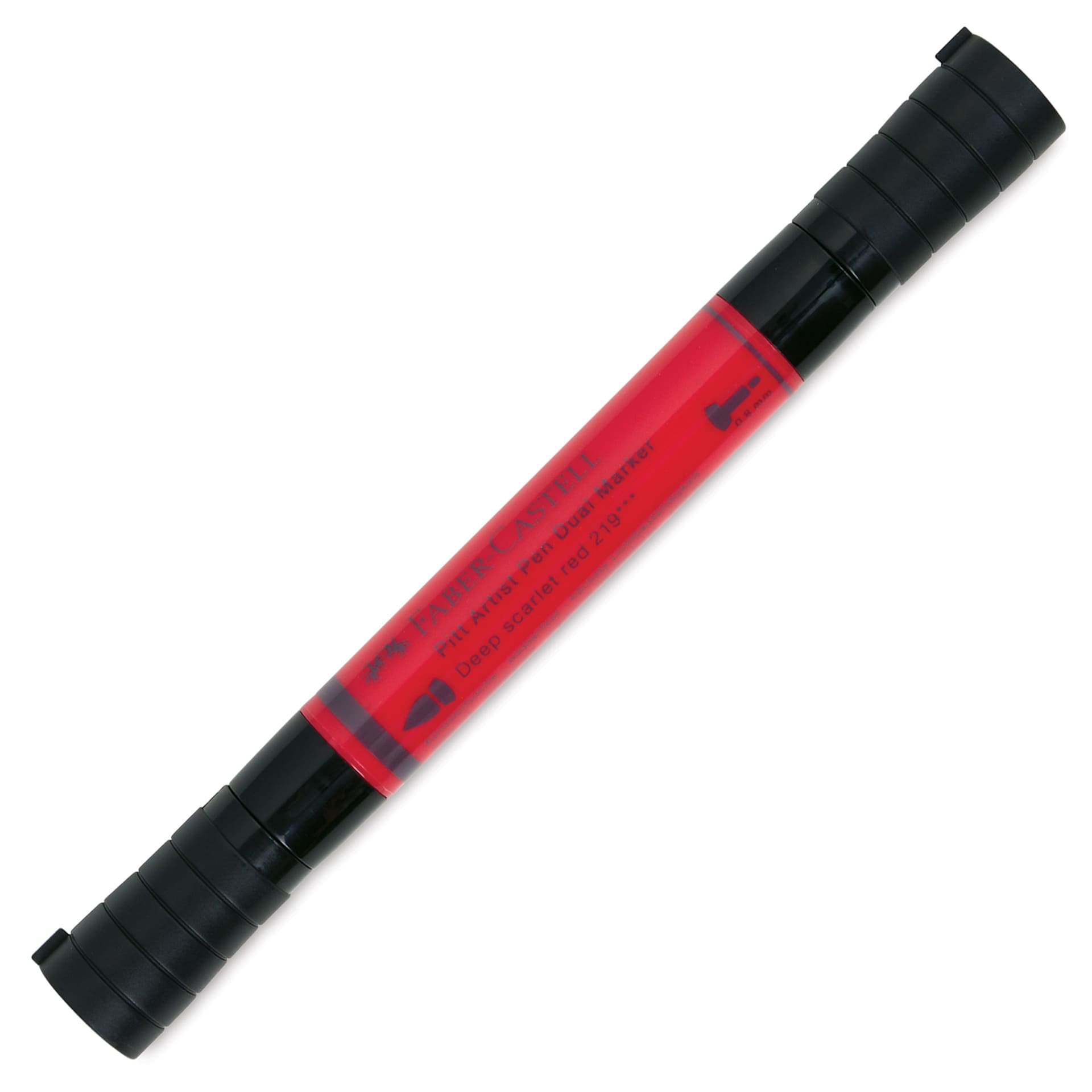 Faber-Castell Pitt Artist Pen Dual Tip Marker - Deep Scarlet Red 119 front of marker