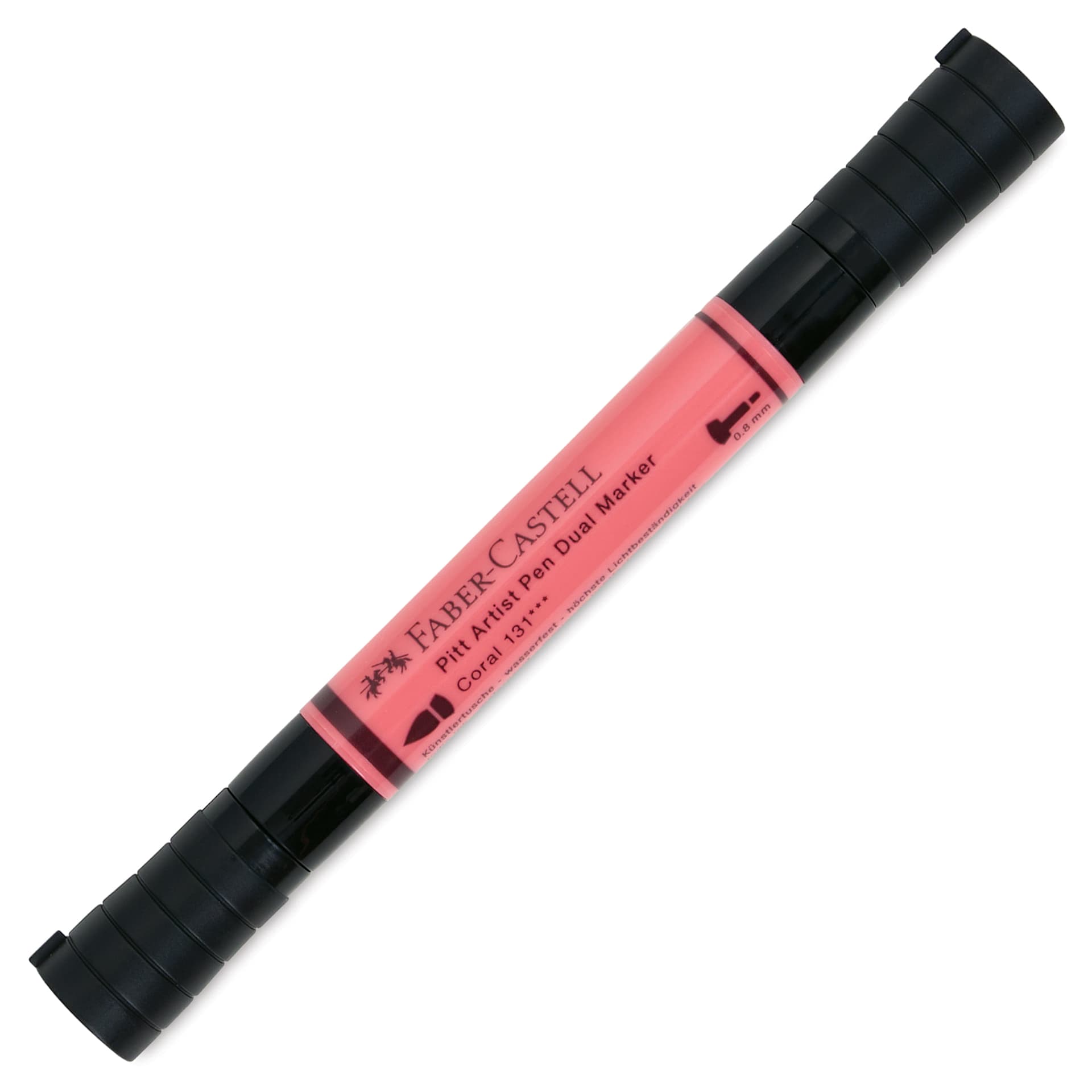 Faber-Castell Pitt Artist Pen Dual Tip Marker - Coral 131 front of marker