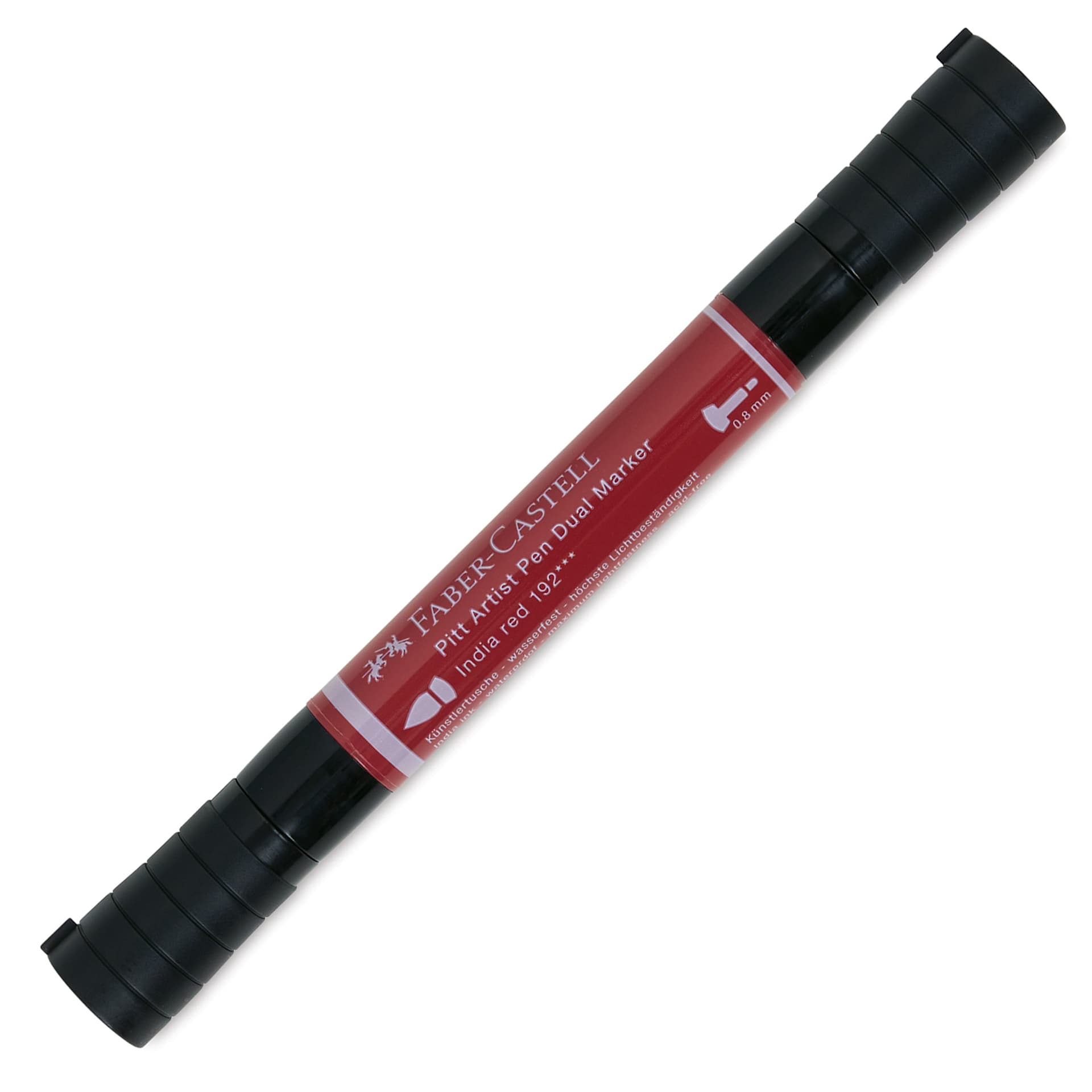 Faber-Castell Pitt Artist Pen Dual Tip Marker - Indian Red front of marker
