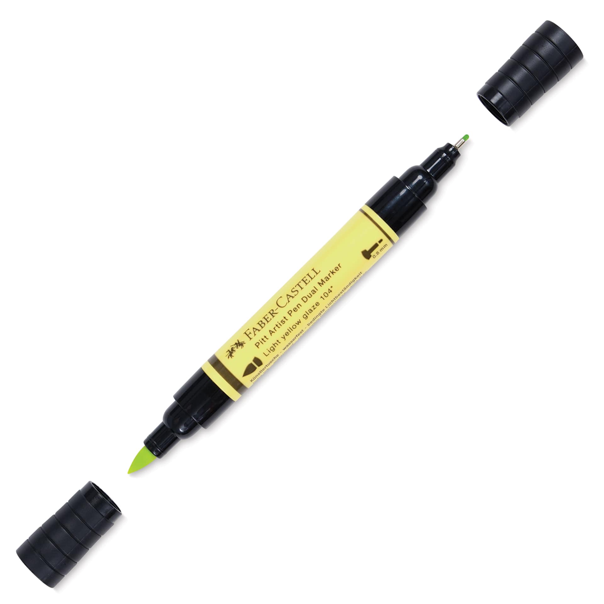 Faber-Castell Pitt Artist Pen Dual Tip Marker - Light Yellow Glaze 104