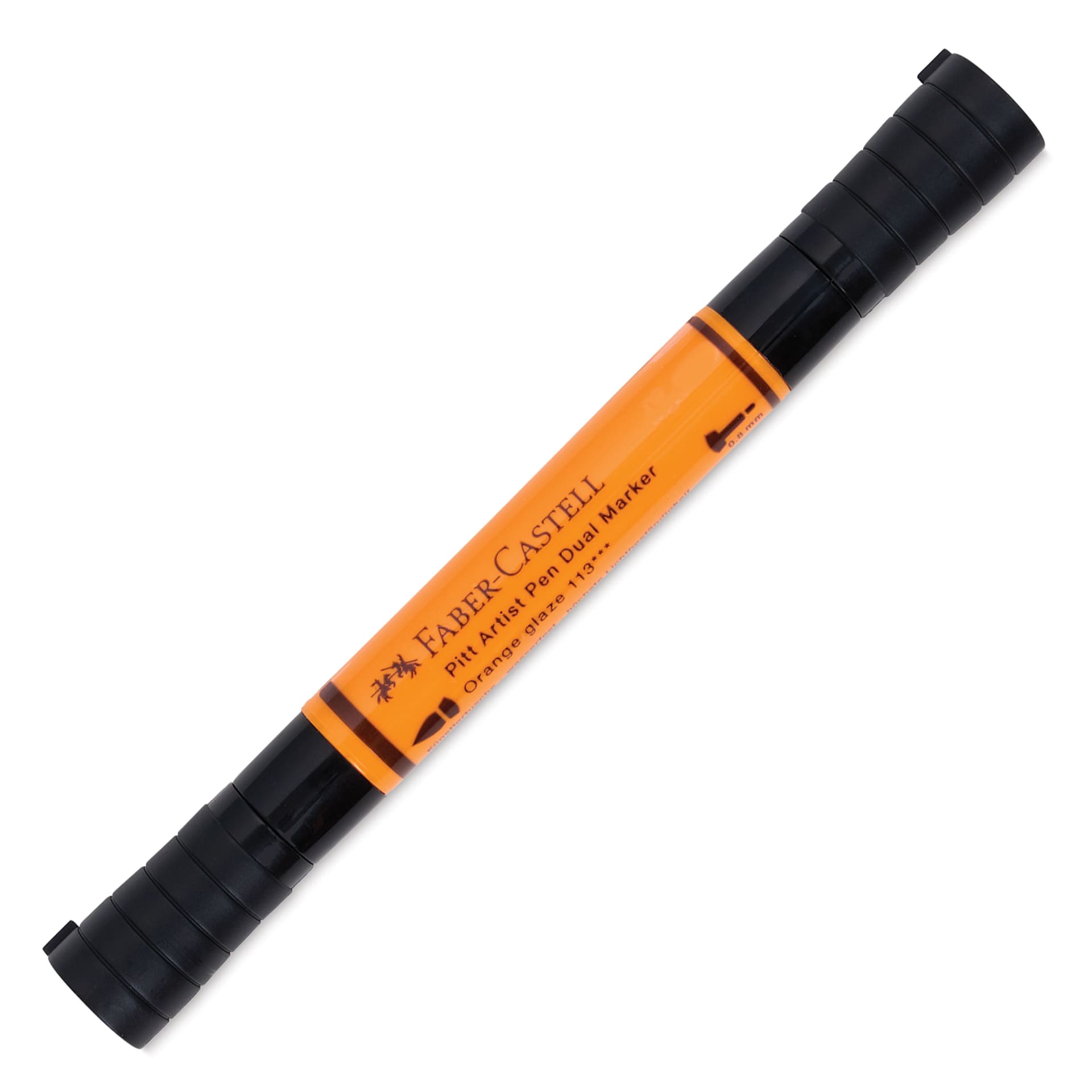 Faber-Castell Pitt Artist Pen Dual Tip Marker - Orange Glaze 113 front of marker
