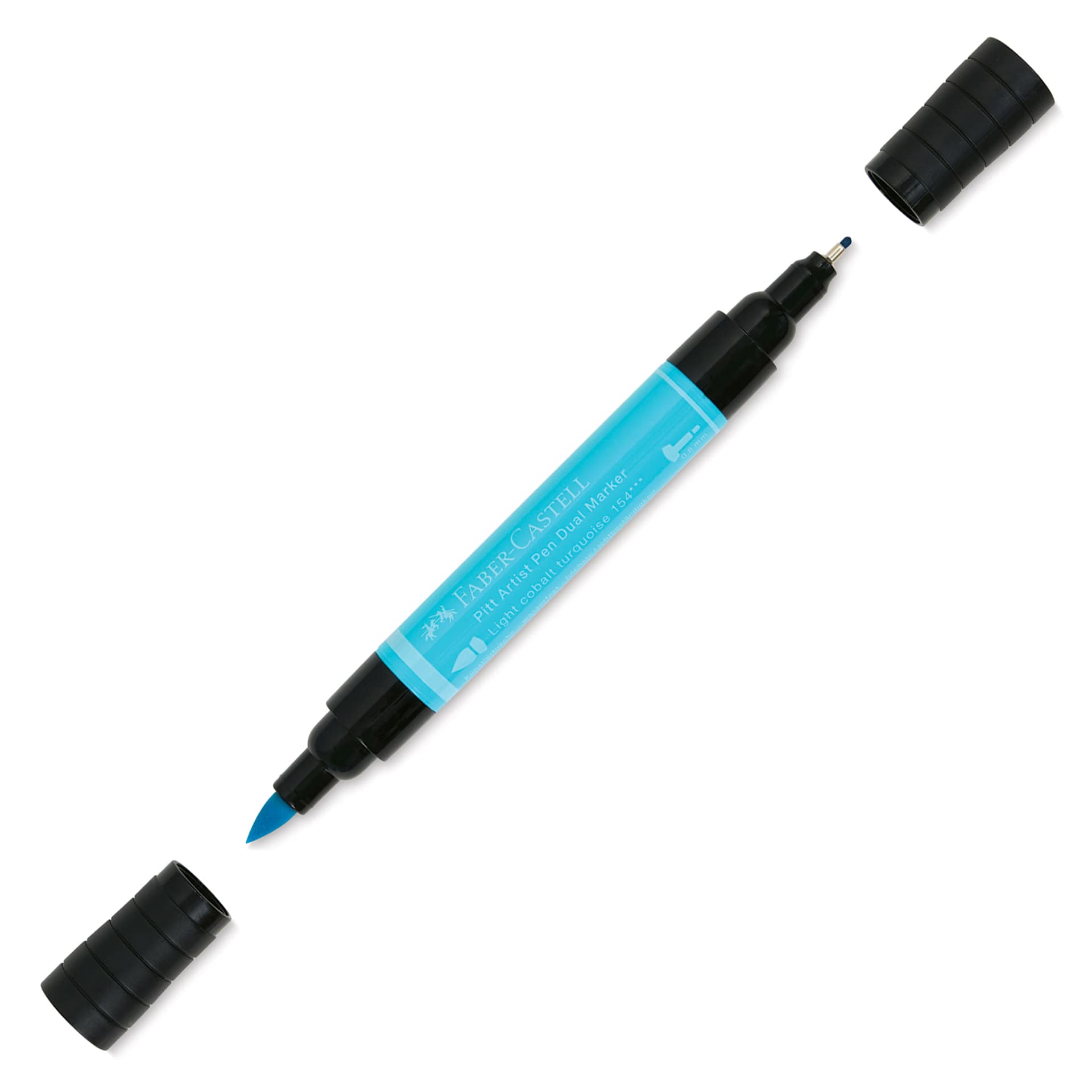 Faber-Castell Pitt Artist Pen Dual Tip Marker - Light Cobalt Turquoise 154