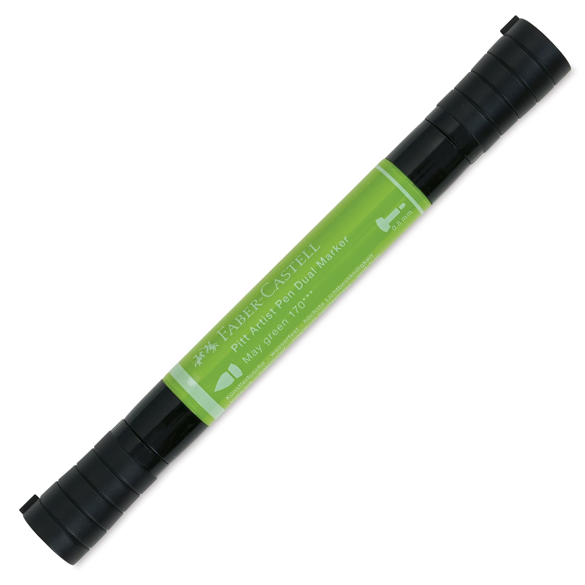 Faber-Castell Pitt Artist Pen Dual Tip Marker - May Green 170 front of marker