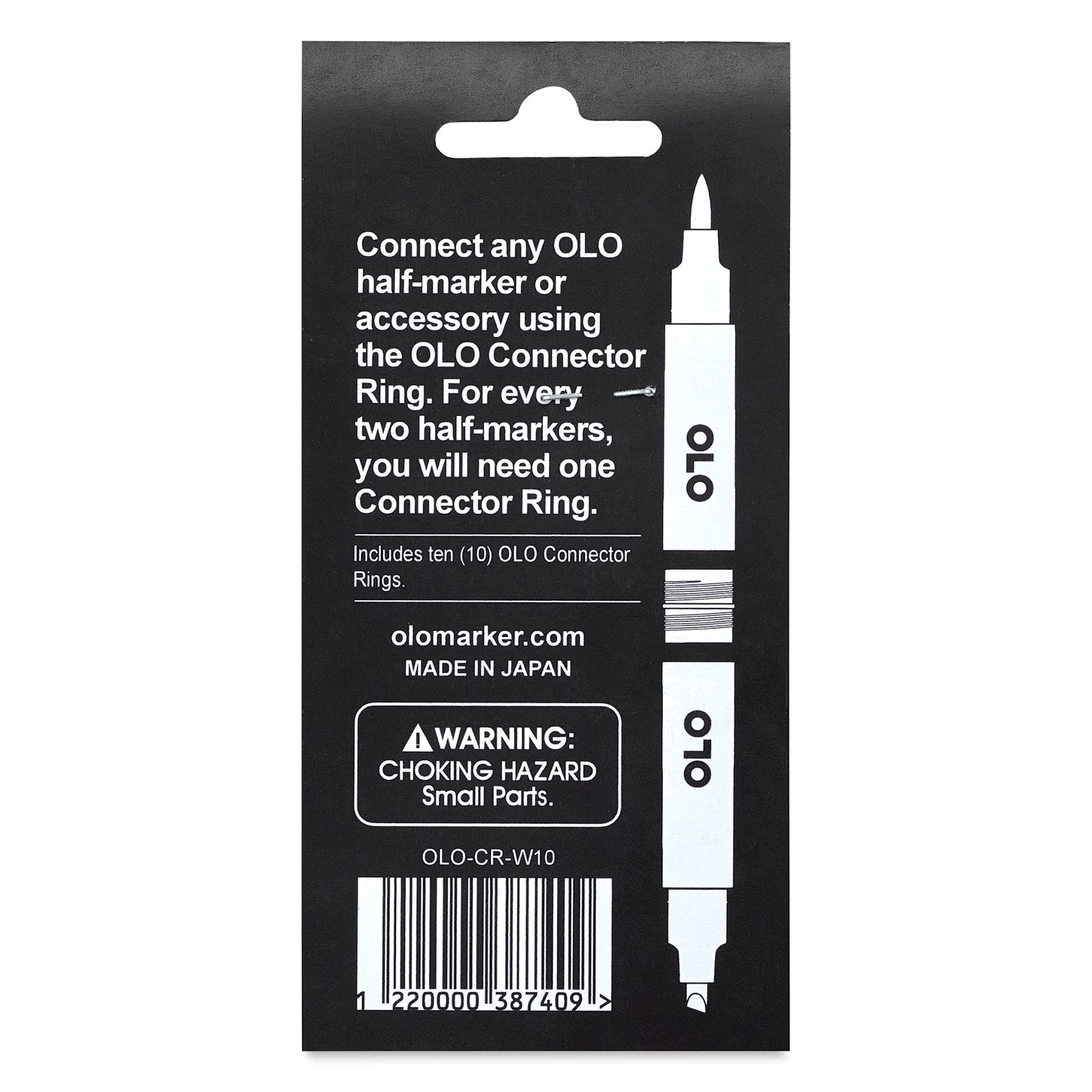 Olo Connector Rings - White, Pkg of 10