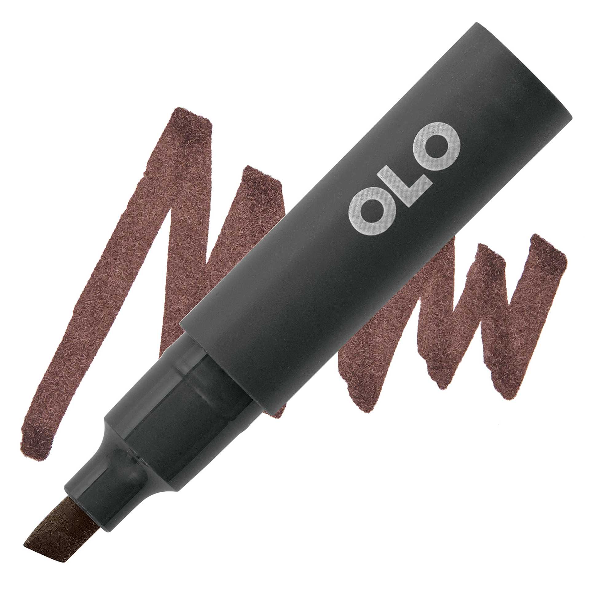 Olo Chisel Tip Half-Marker - O7.8 Smokey Quartz - marker and swatch