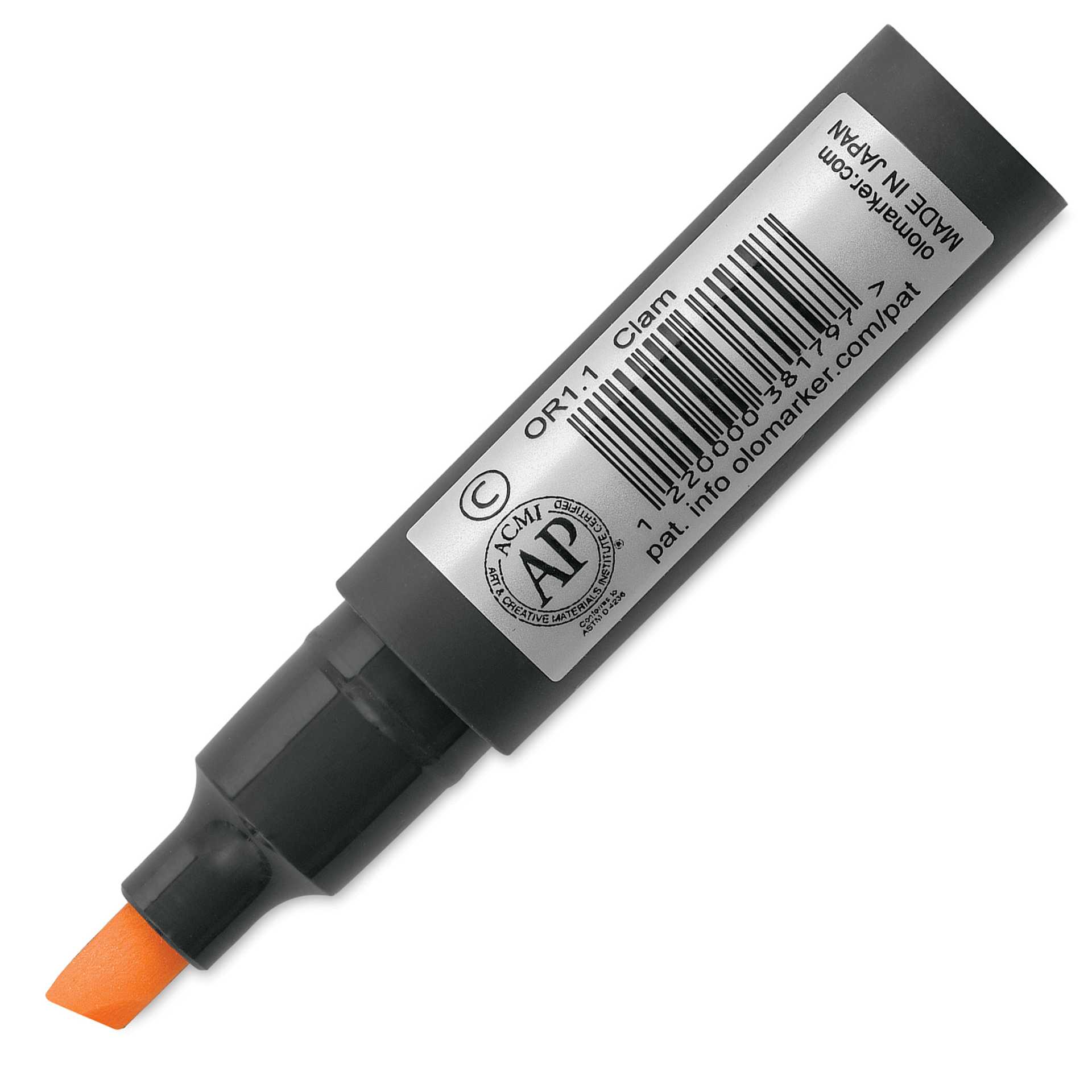 Olo Chisel-Tip Half Marker - OR1.1 Clam back of marker