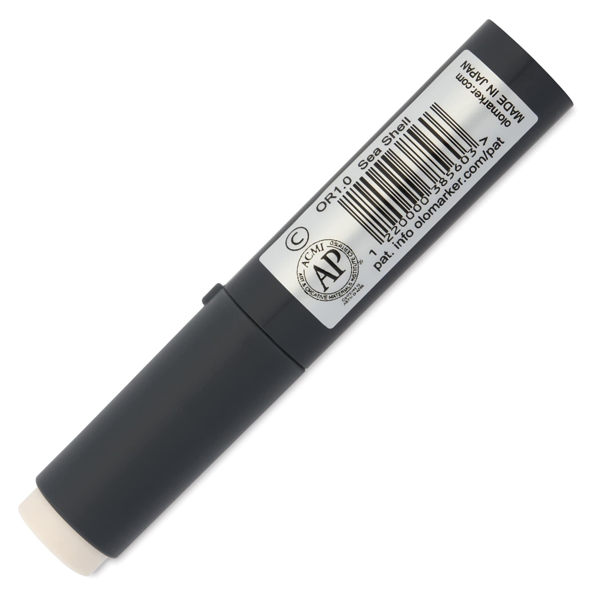Olo Chisel-Tip Half Marker - OR1.0 Sea Shell - back of marker
