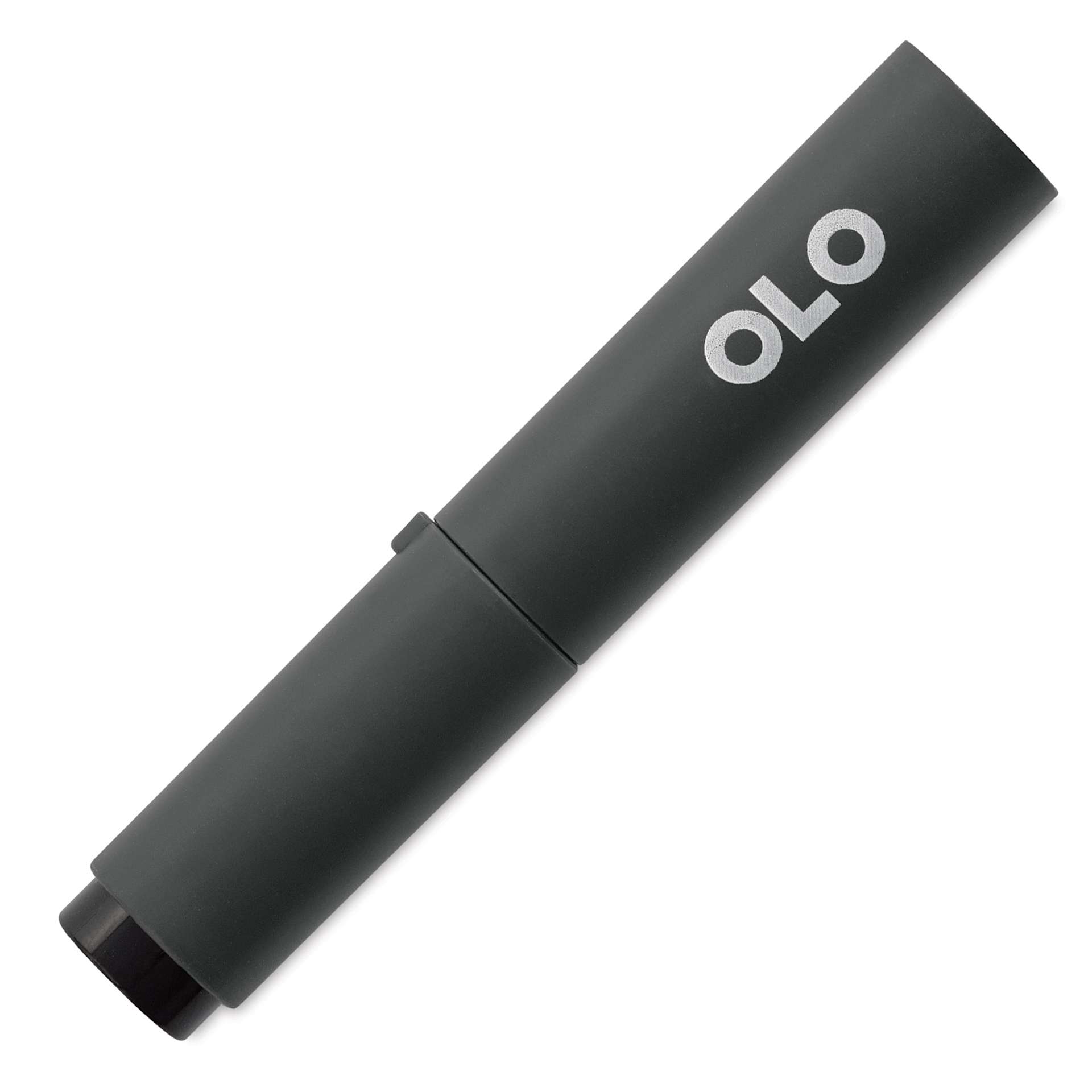 Olo Chisel Tip Half-Marker - K Pure Black with cap on