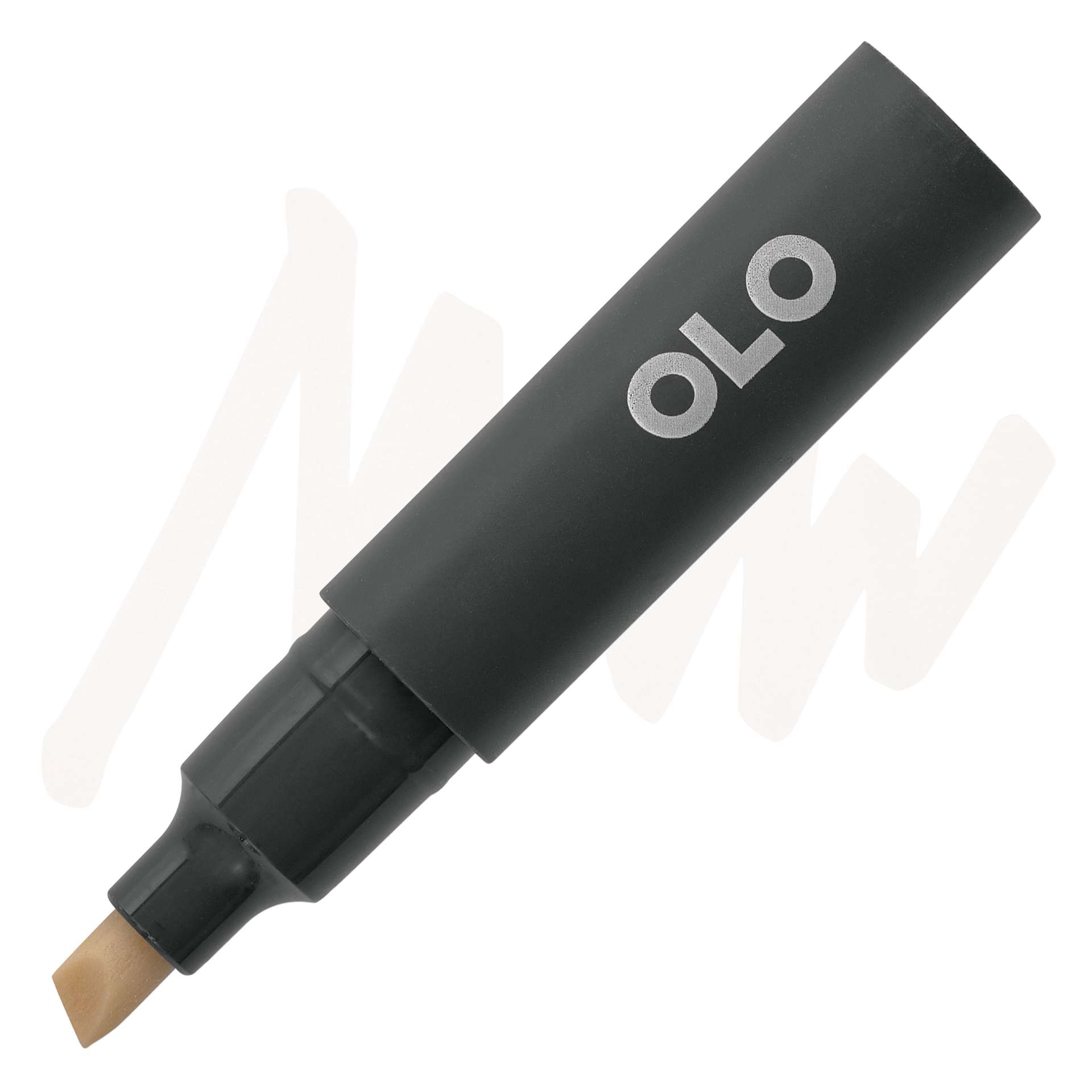 Olo Chisel Tip Half-Marker - WG0 Warm Gray 0 - marker and swatch