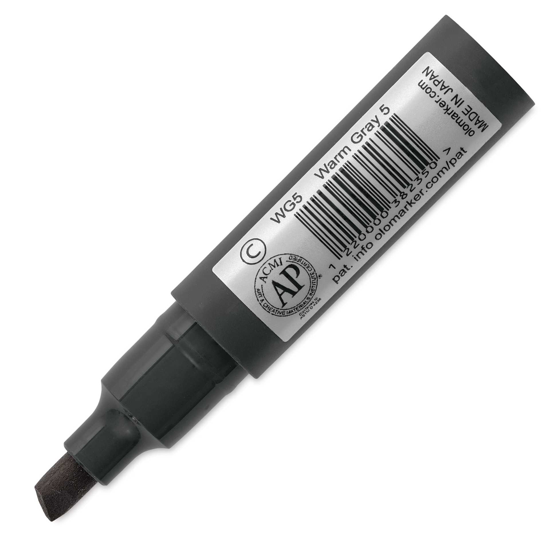 Olo Chisel Tip Half-Marker - WG5 Warm Gray 5 - back of marker