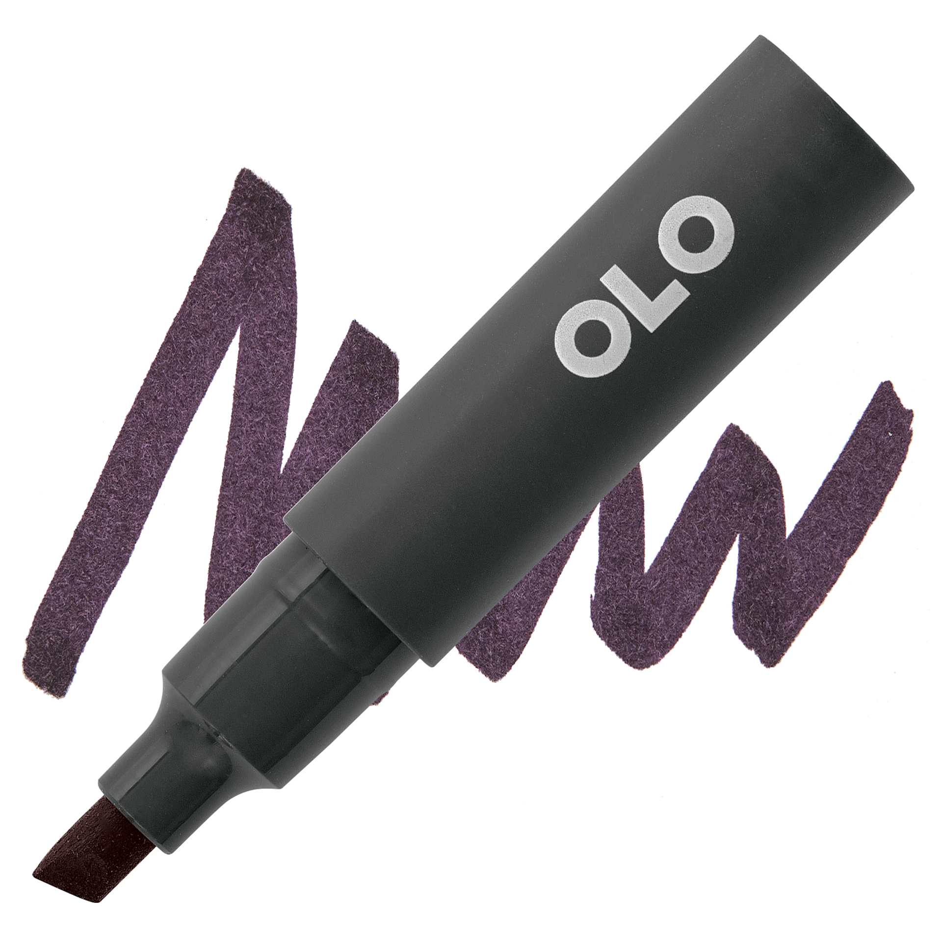 Olo Chisel Tip Half-Marker - RK Red Black marker and swatch