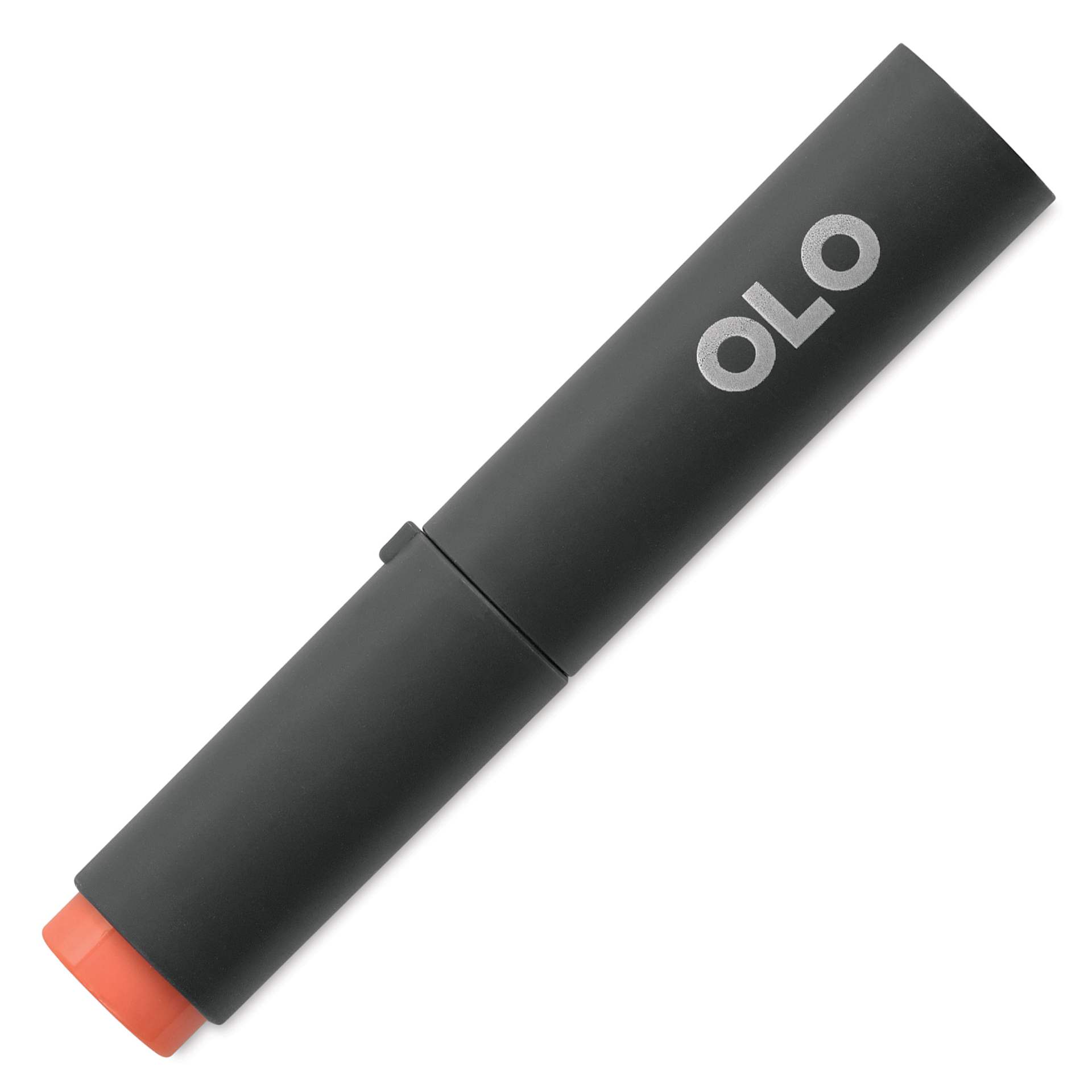 Olo Chisel-Tip Half Marker - R0.3 Coral with cap on