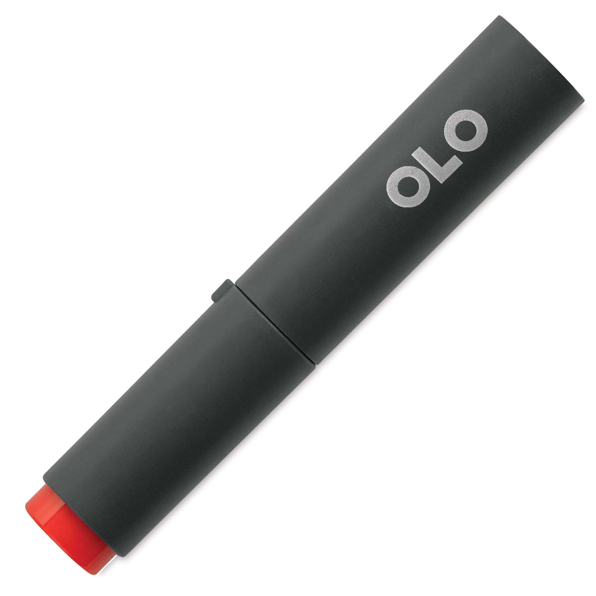 Olo Chisel Tip Half-Marker - R0.5 Vermilion - with cap on