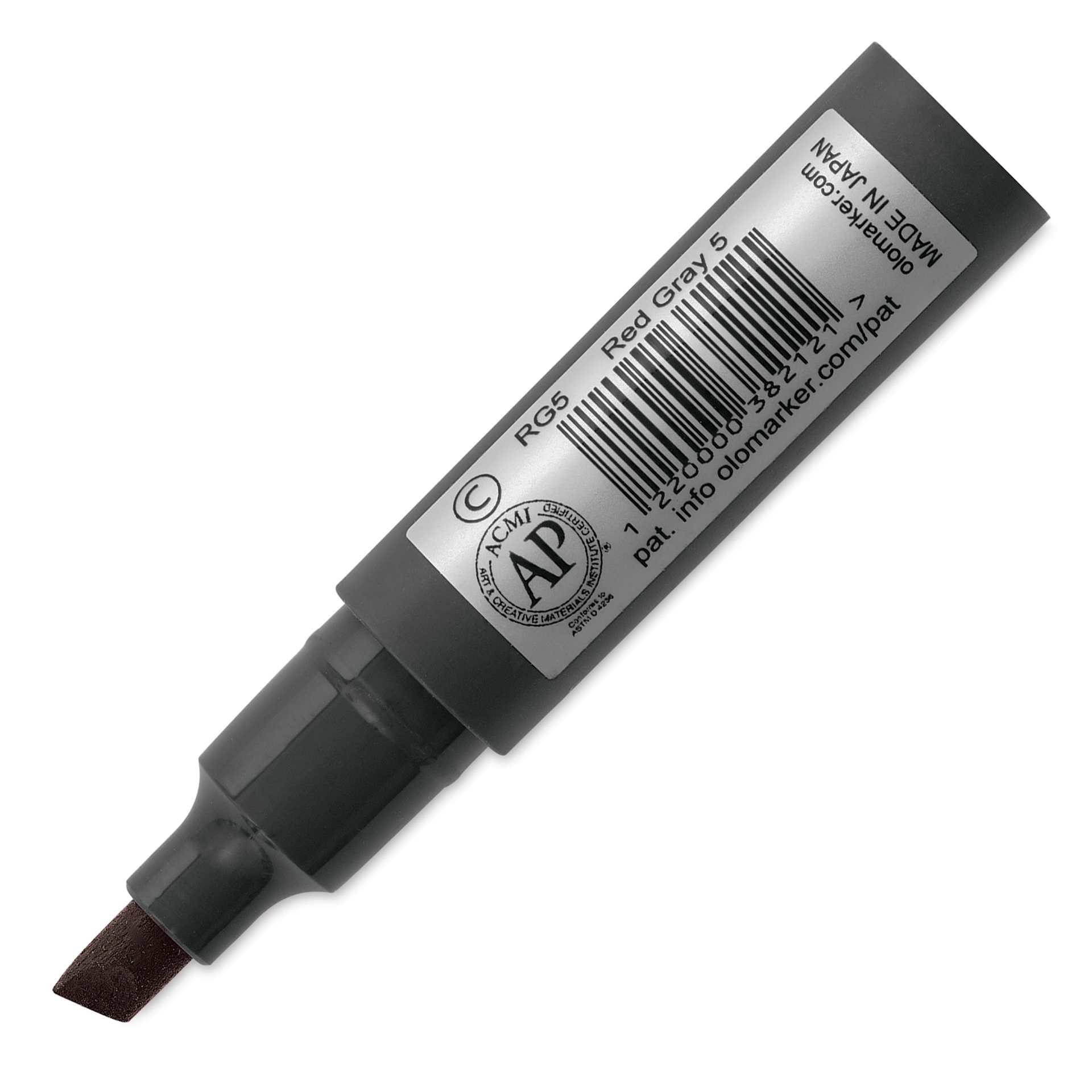 Olo Chisel Half-Marker Replacement - RG5 Red Gray 5 back of marker