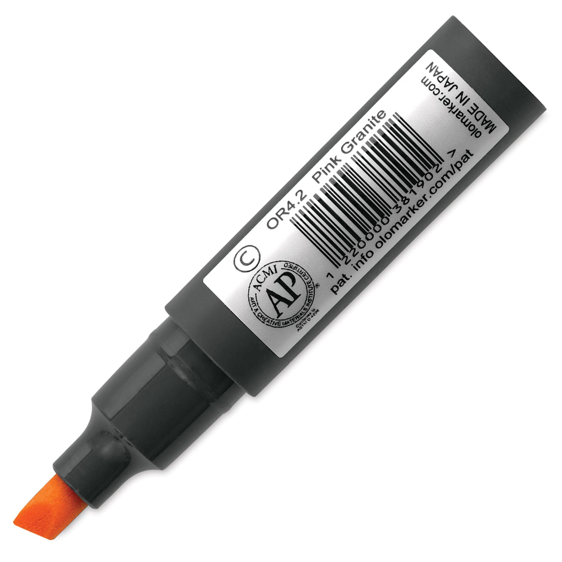 Olo Chisel Tip Half-Marker - OR4.2 Pink Granite back of marker