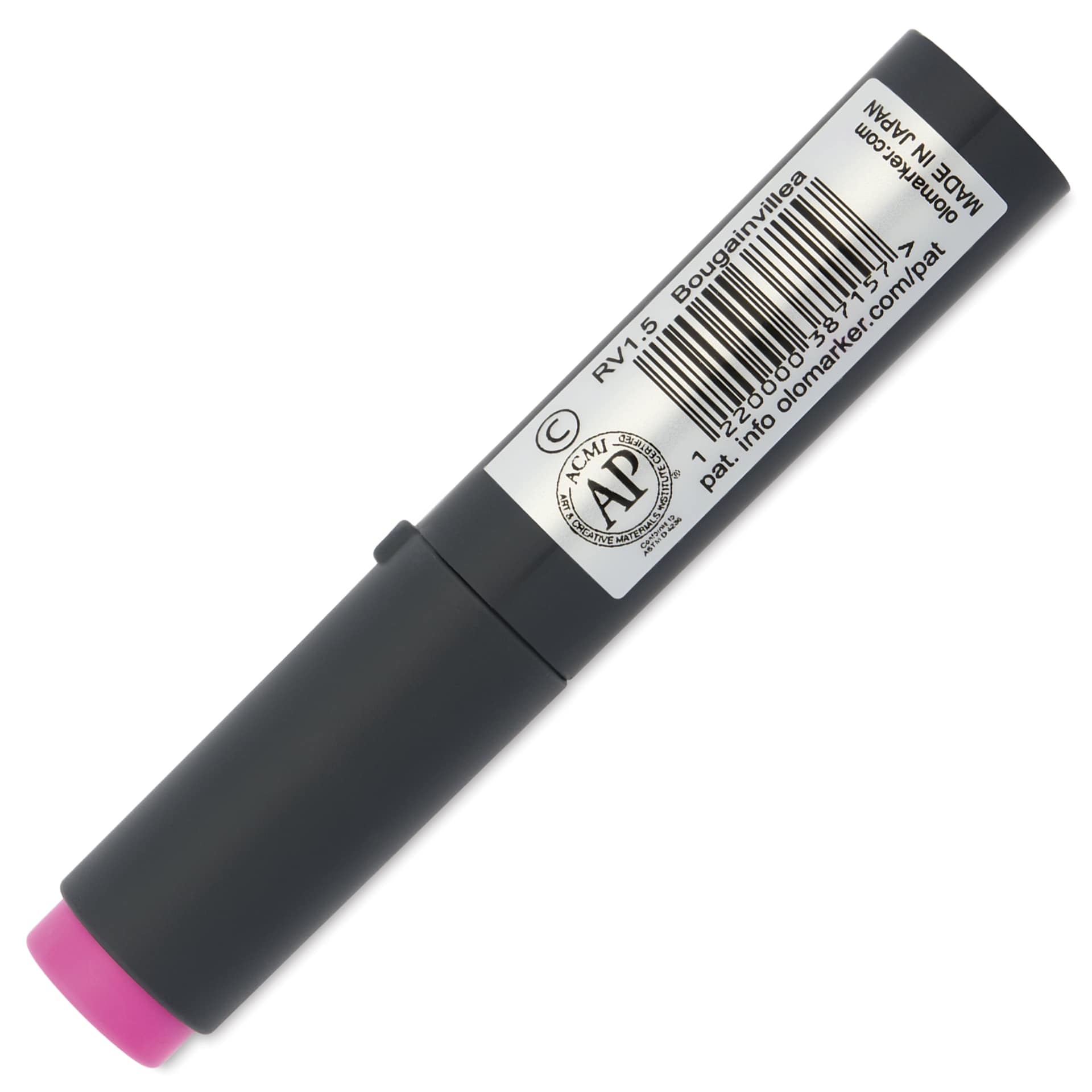 Olo Chisel-Tip Half Marker - RV1.5 Bougainvillea - back of marker