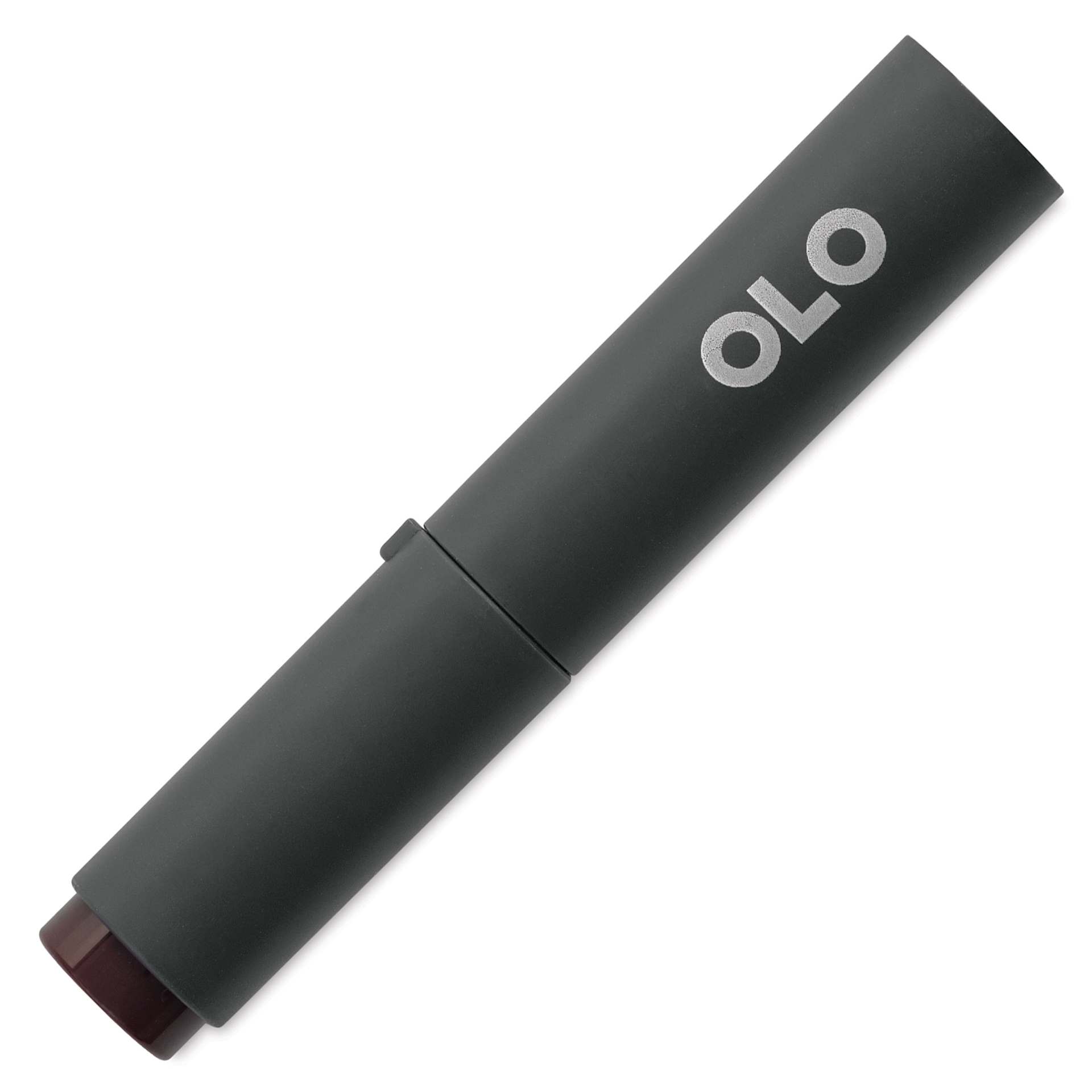 Olo Chisel-Tip Half Marker - R1.8 Maroon with cap on