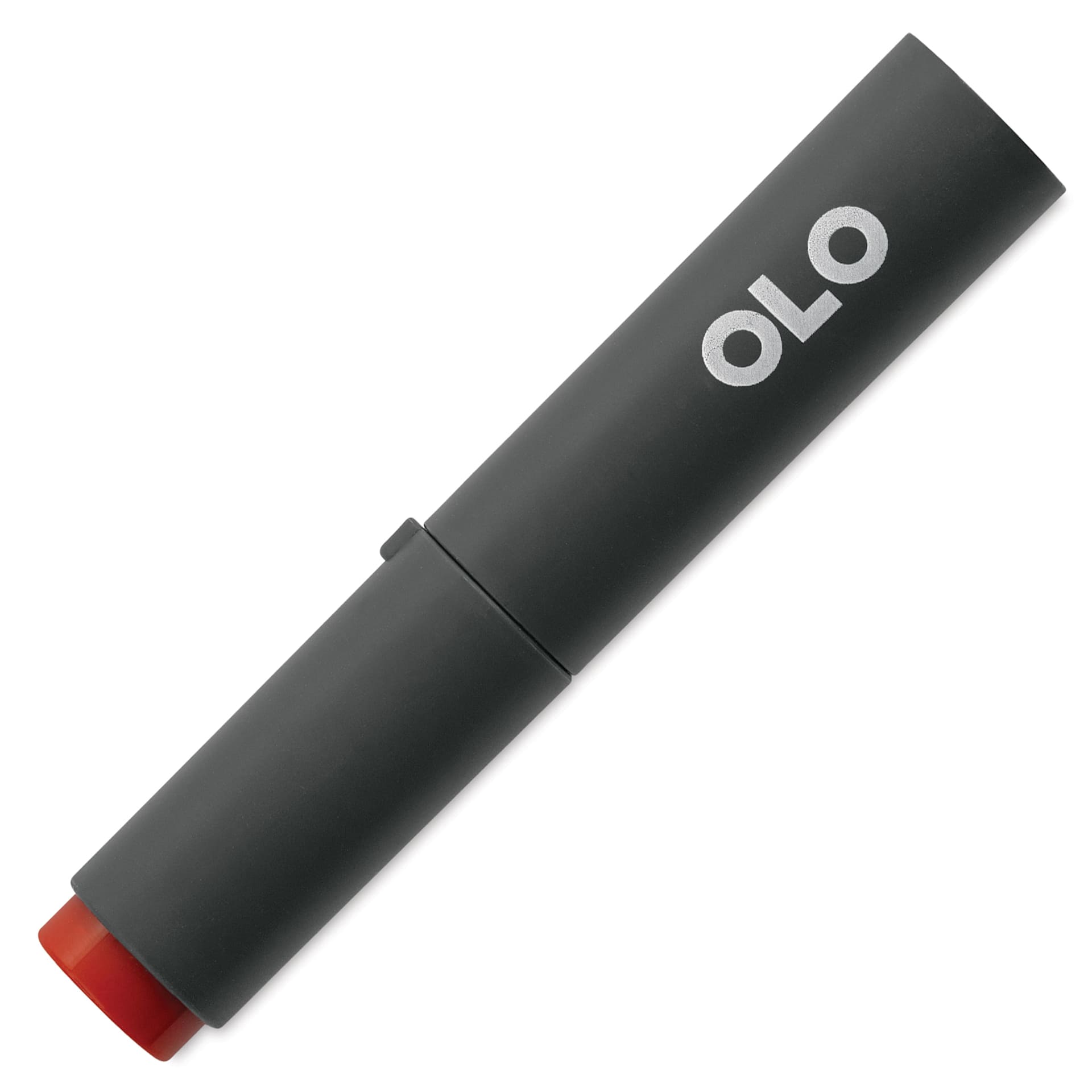 Olo Chisel Tip Half-Marker - OR2.6 Red Ochre with cap on