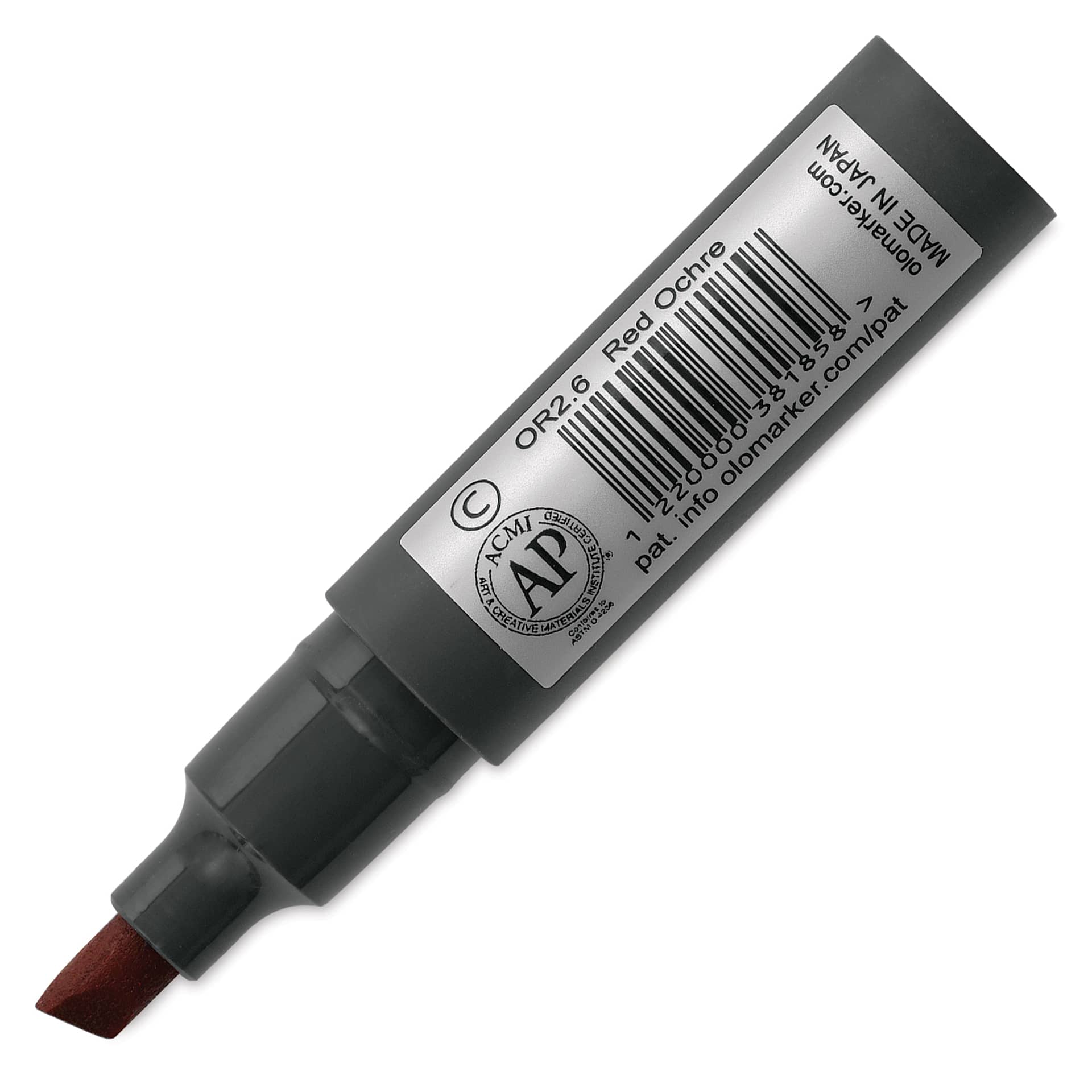 Olo Chisel Tip Half-Marker - OR2.6 Red Ochre back of marker
