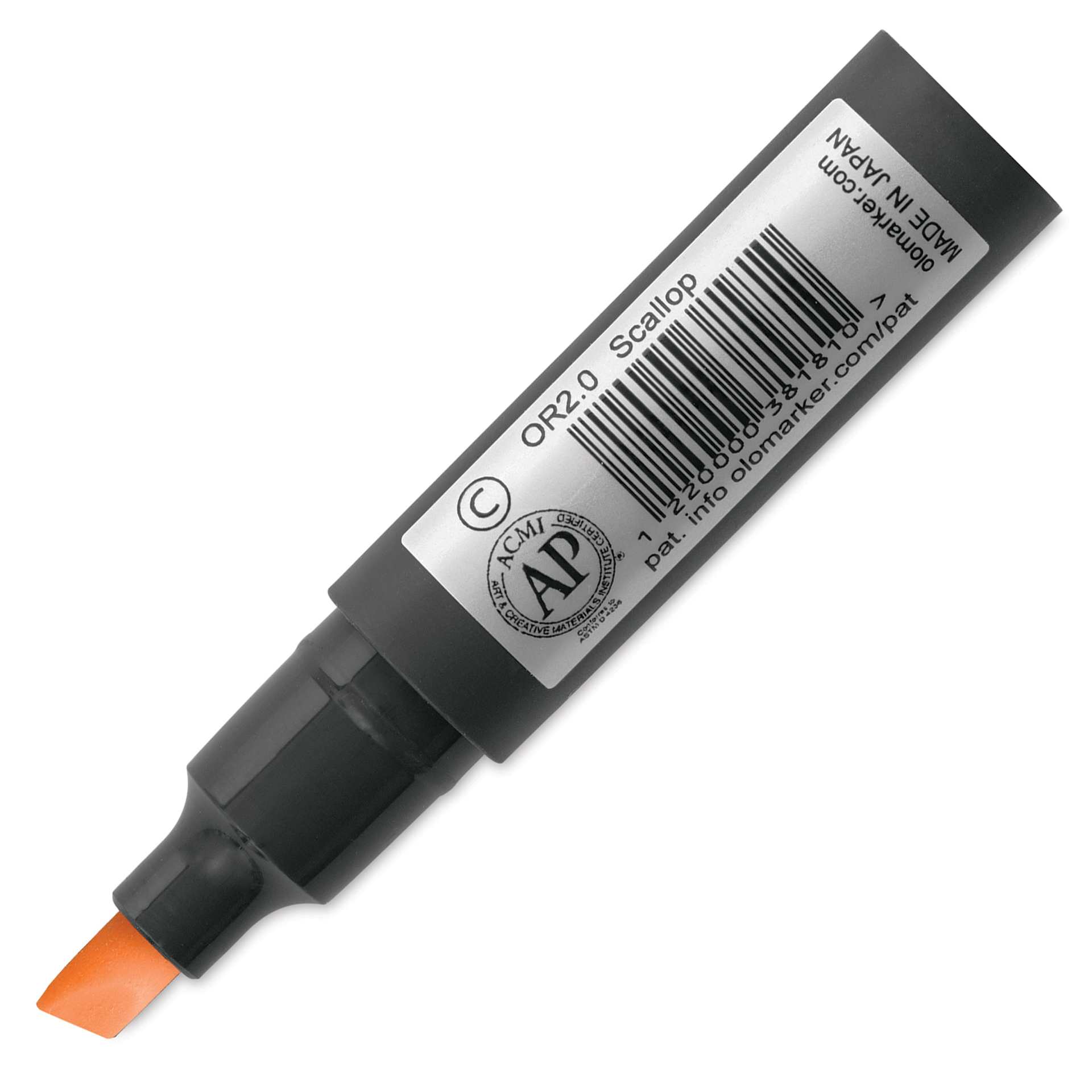Olo Chisel Tip Half-Marker - OR2.0 Scallop - back of marker