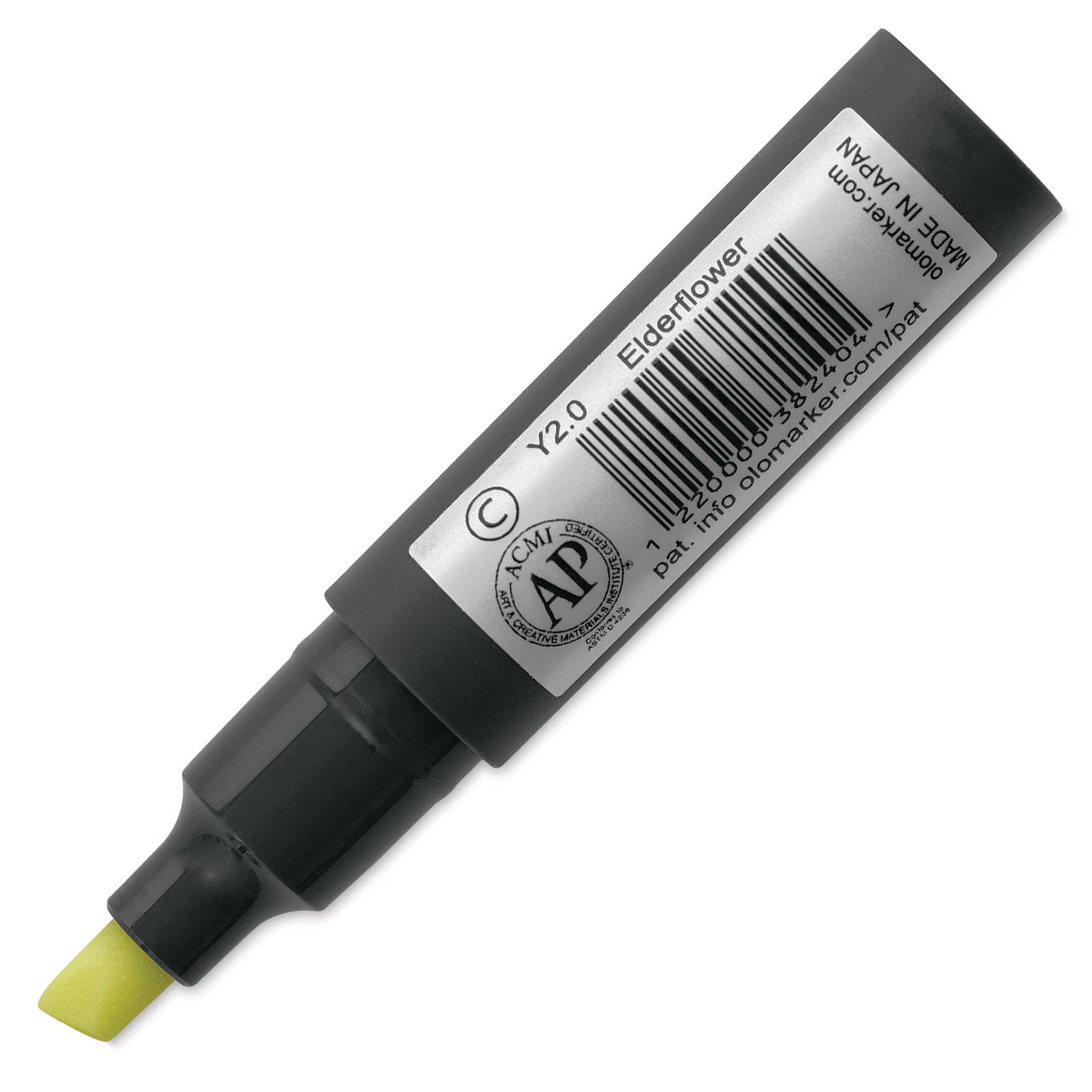 Olo Chisel-Tip Half Marker - Y2.0 Elderflower back of marker