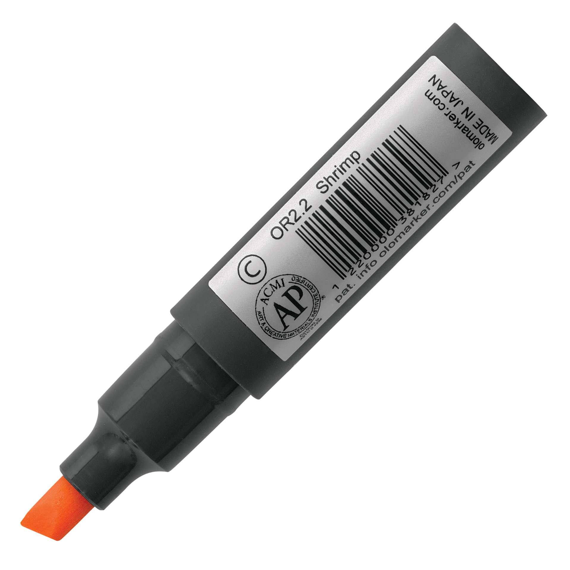 Olo Chisel Tip Half-Marker - OR2.2 Shrimp - back of marker
