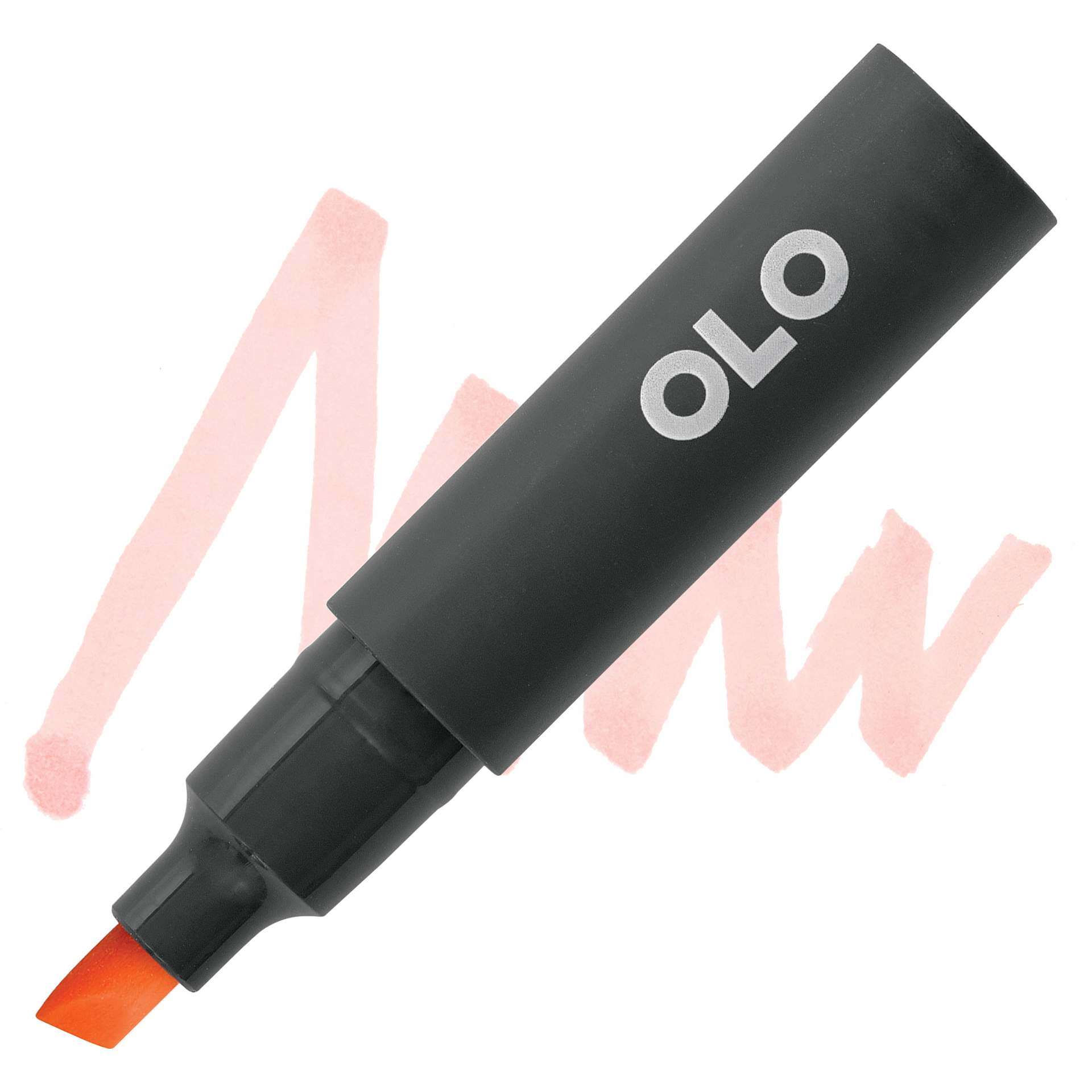 Olo Chisel Tip Half-Marker - OR2.2 Shrimp - marker and swatch