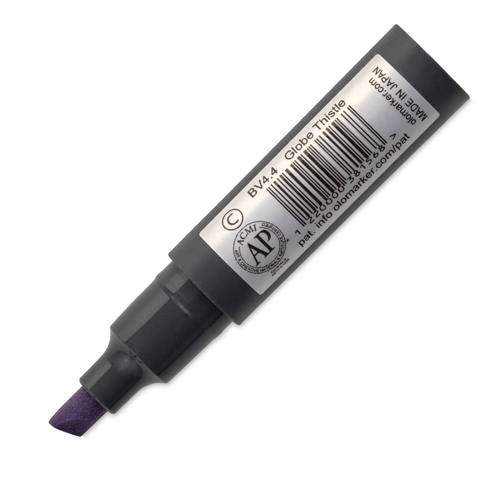 Olo Chisel-Tip Half Marker - BV4.4 Globe Thistle back of marker