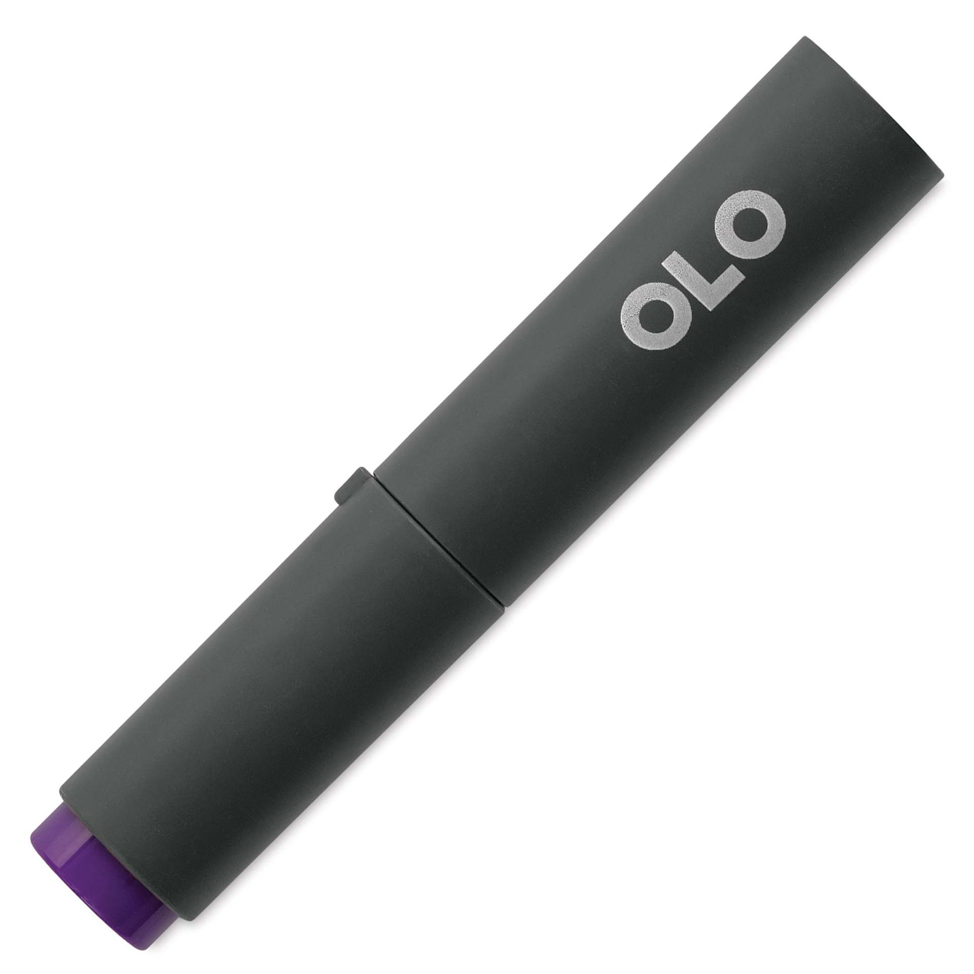 Olo Chisel-Tip Half Marker - V2.7 Eggplant with cap on