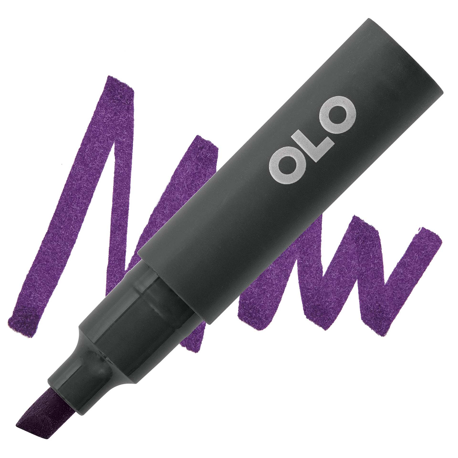 Olo Chisel-Tip Half Marker - V2.8 Blackberry marker and swatch
