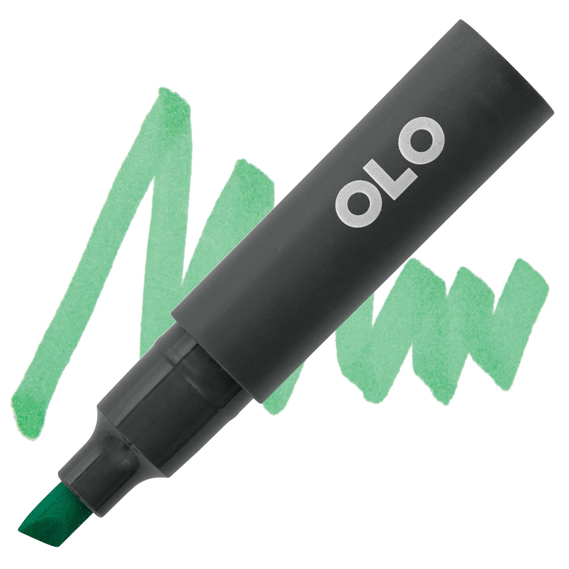 Olo Chisel-Tip Half Marker - G0.4 Jade marker and swatch