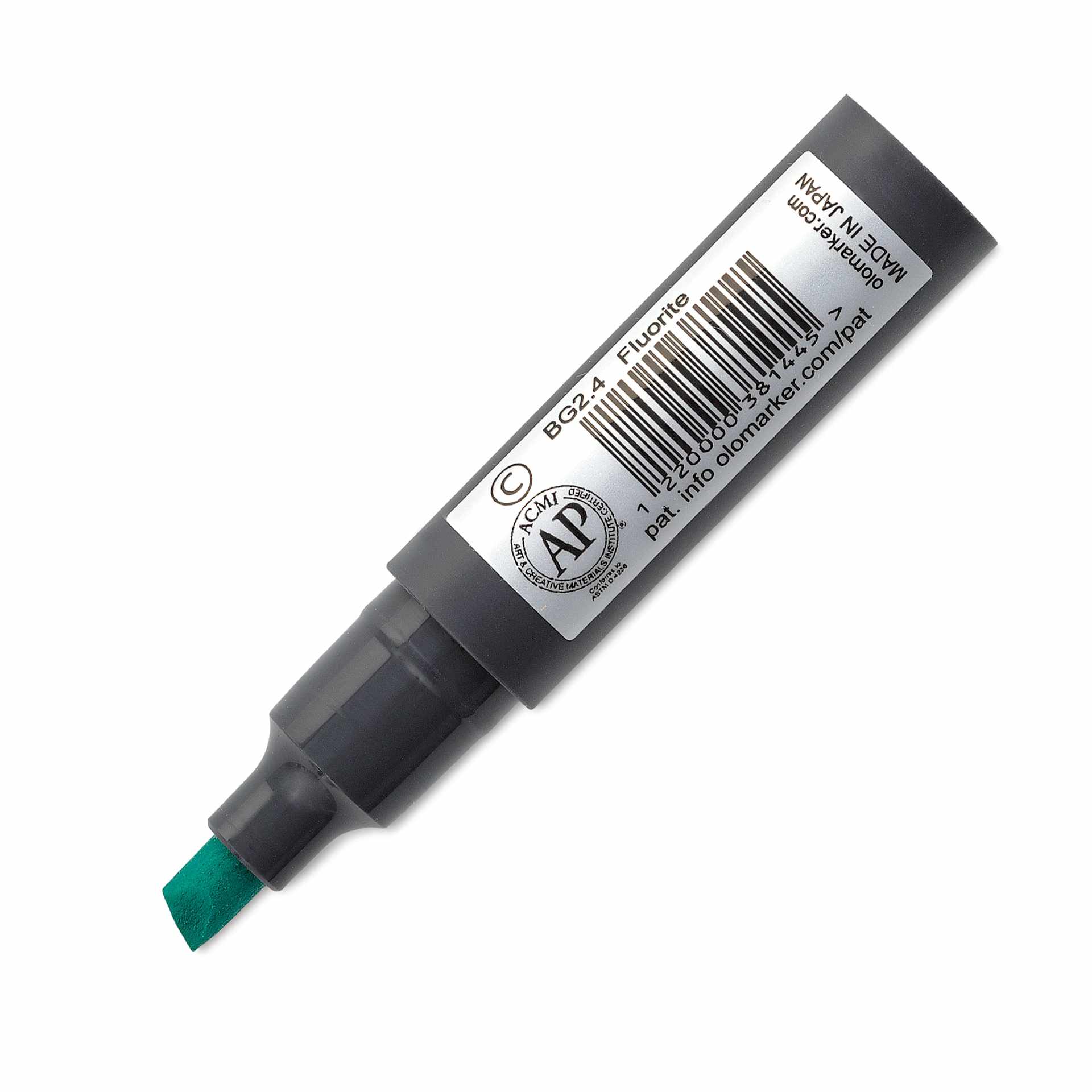 Olo Chisel-Tip Half Marker - BG2.4 Fluorite back of marker