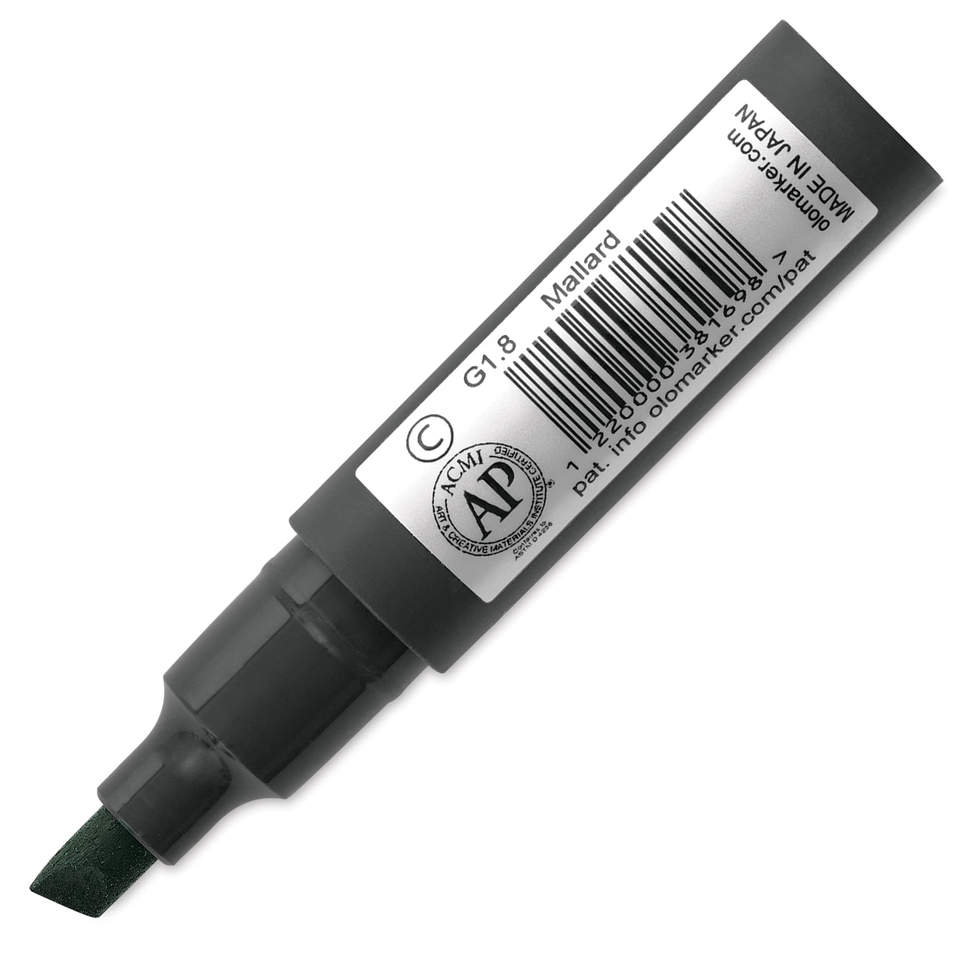 Olo Chisel-Tip Half Marker - G1.8 Mallard back of marker