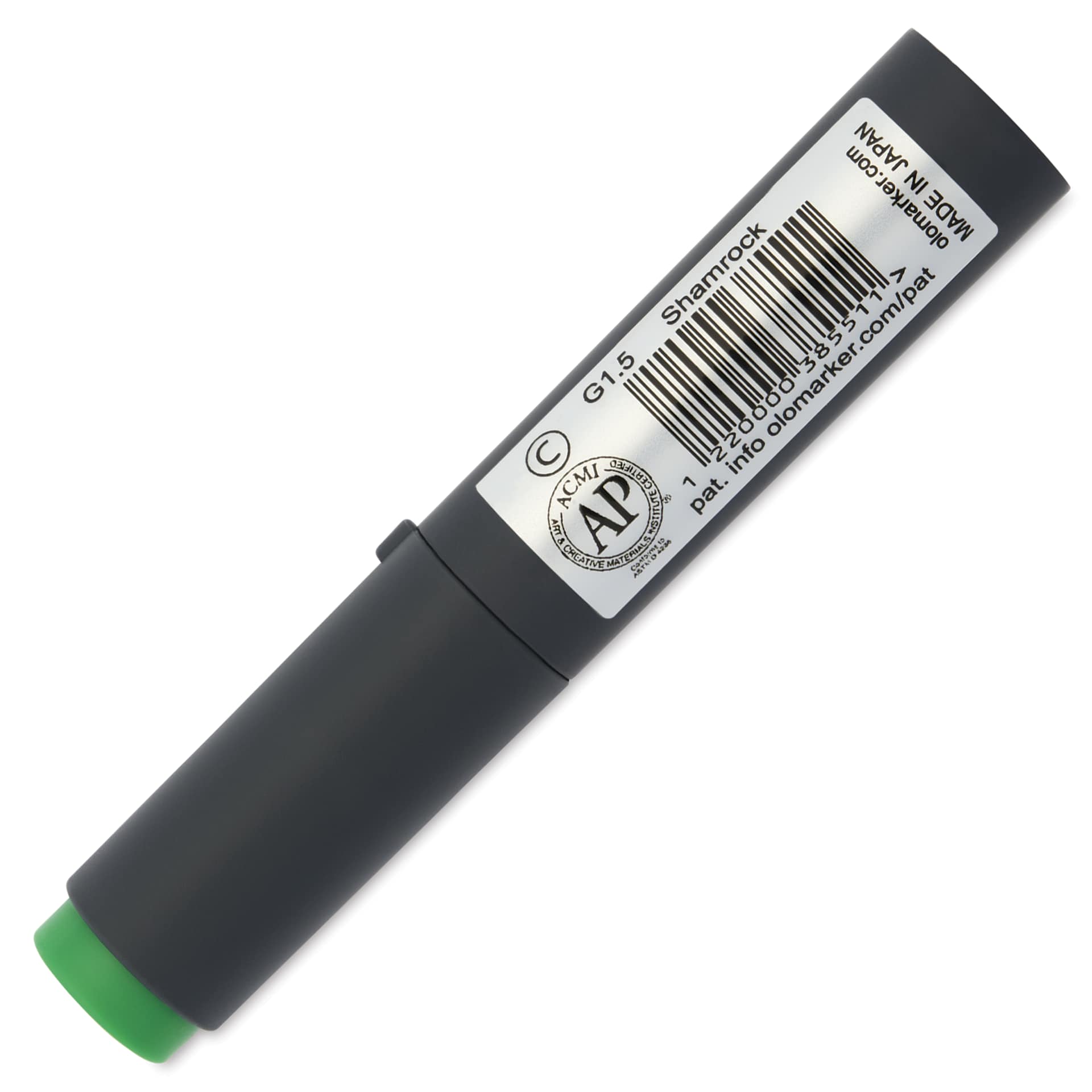 Olo Chisel-Tip Half Marker - G1.5 Shamrock - back of marker