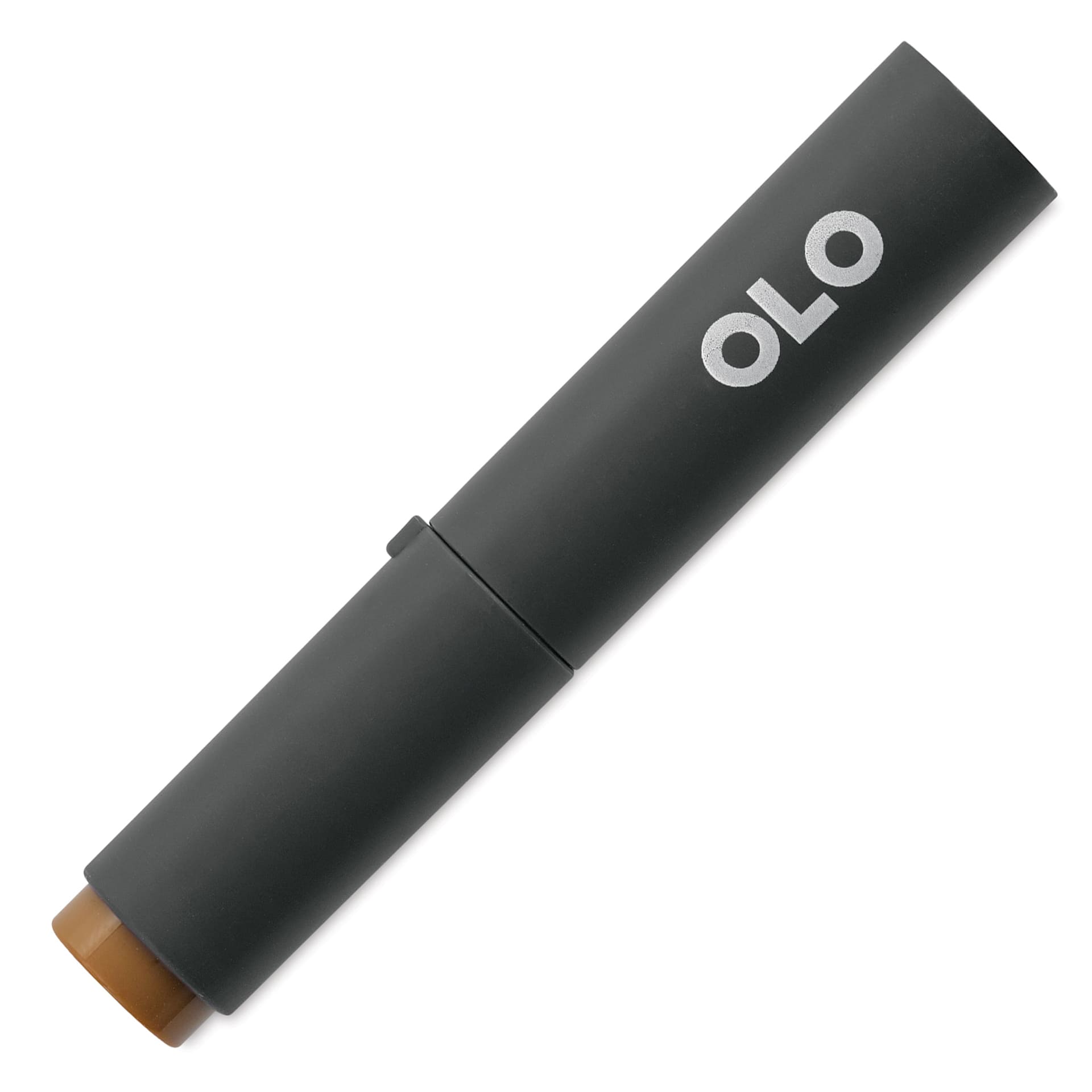 Olo Chisel Tip Half-Marker - Y02.7 Sepia with cap on