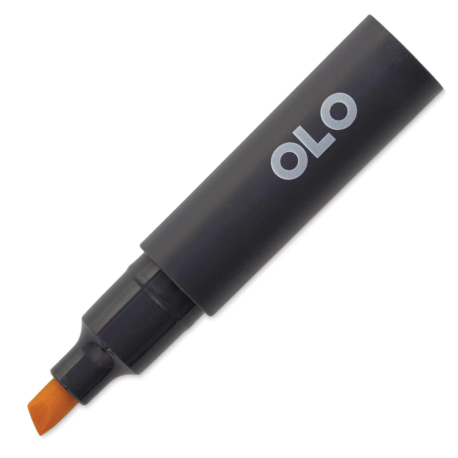 Olo Chisel-Tip Half Marker - Y02.3 Butterscotch with cap off