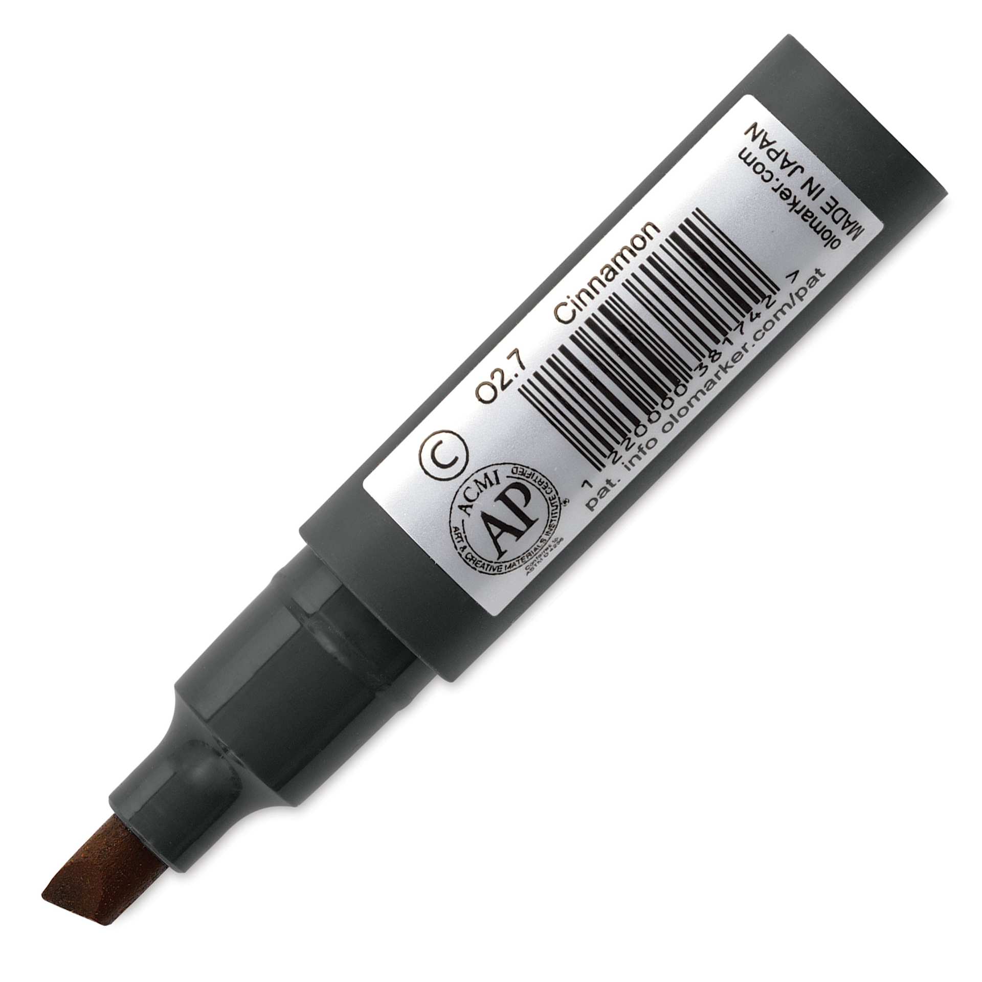 Olo Chisel-Tip Half Marker - O2.7 Cinnamon back of marker