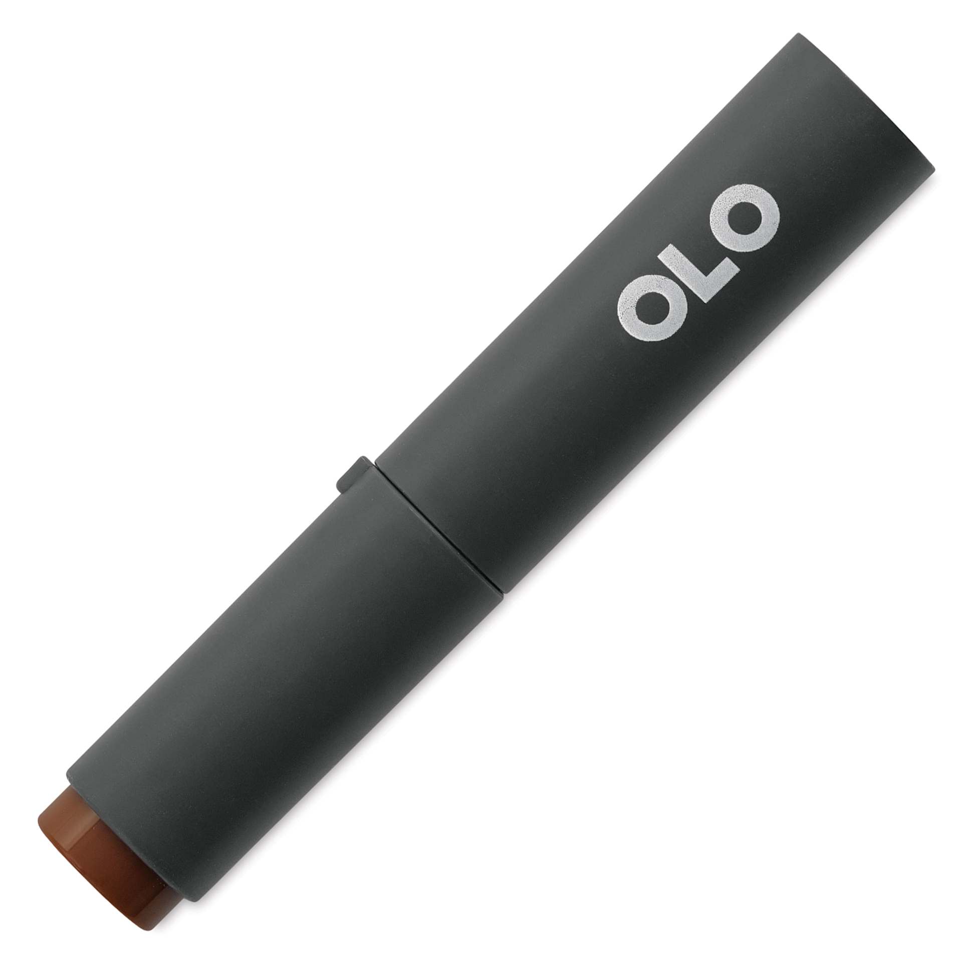 Olo Chisel-Tip Half Marker - OR3.7 Mocha with cap on