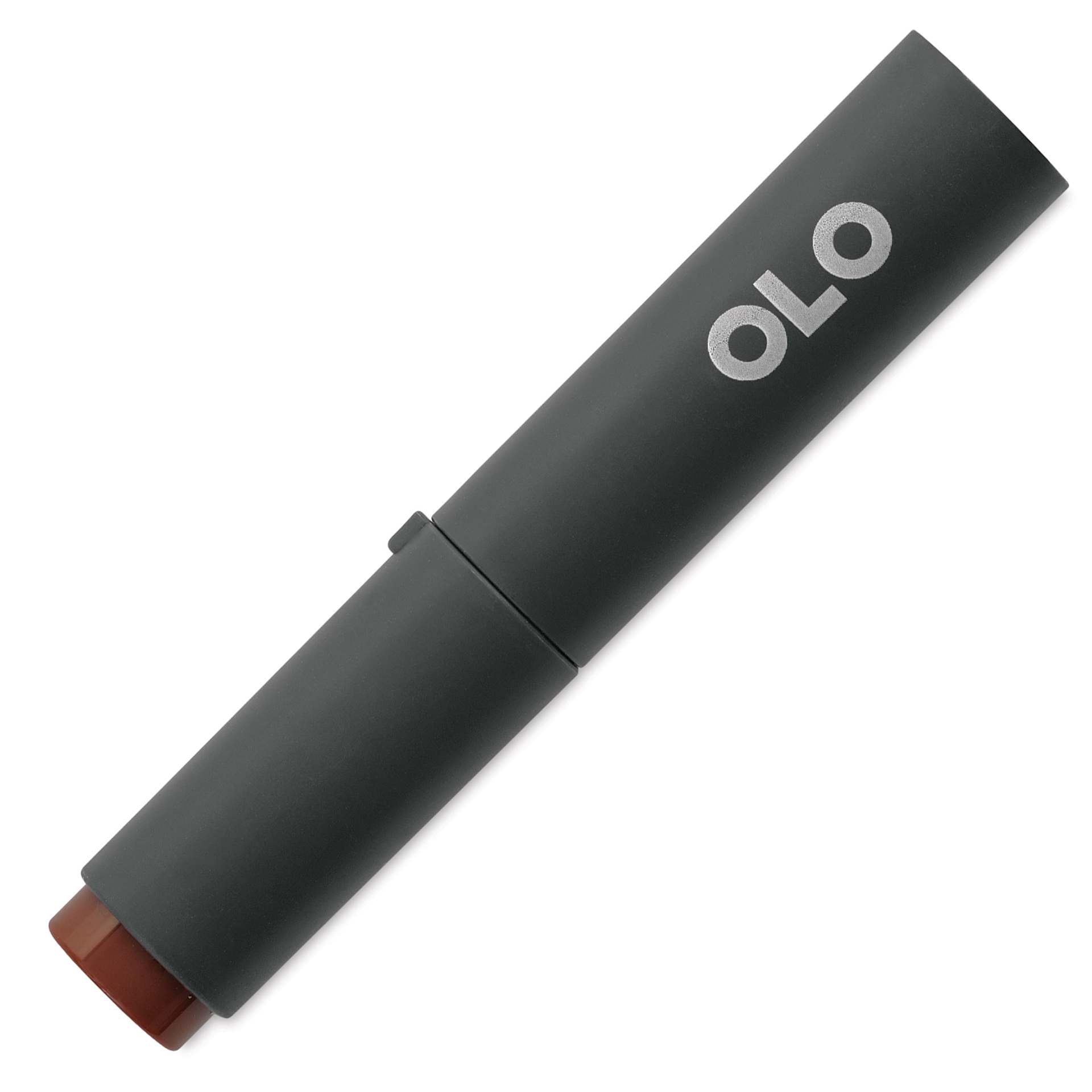 Olo Chisel-Tip Half Marker - OR4.7 Chocolate with cap on