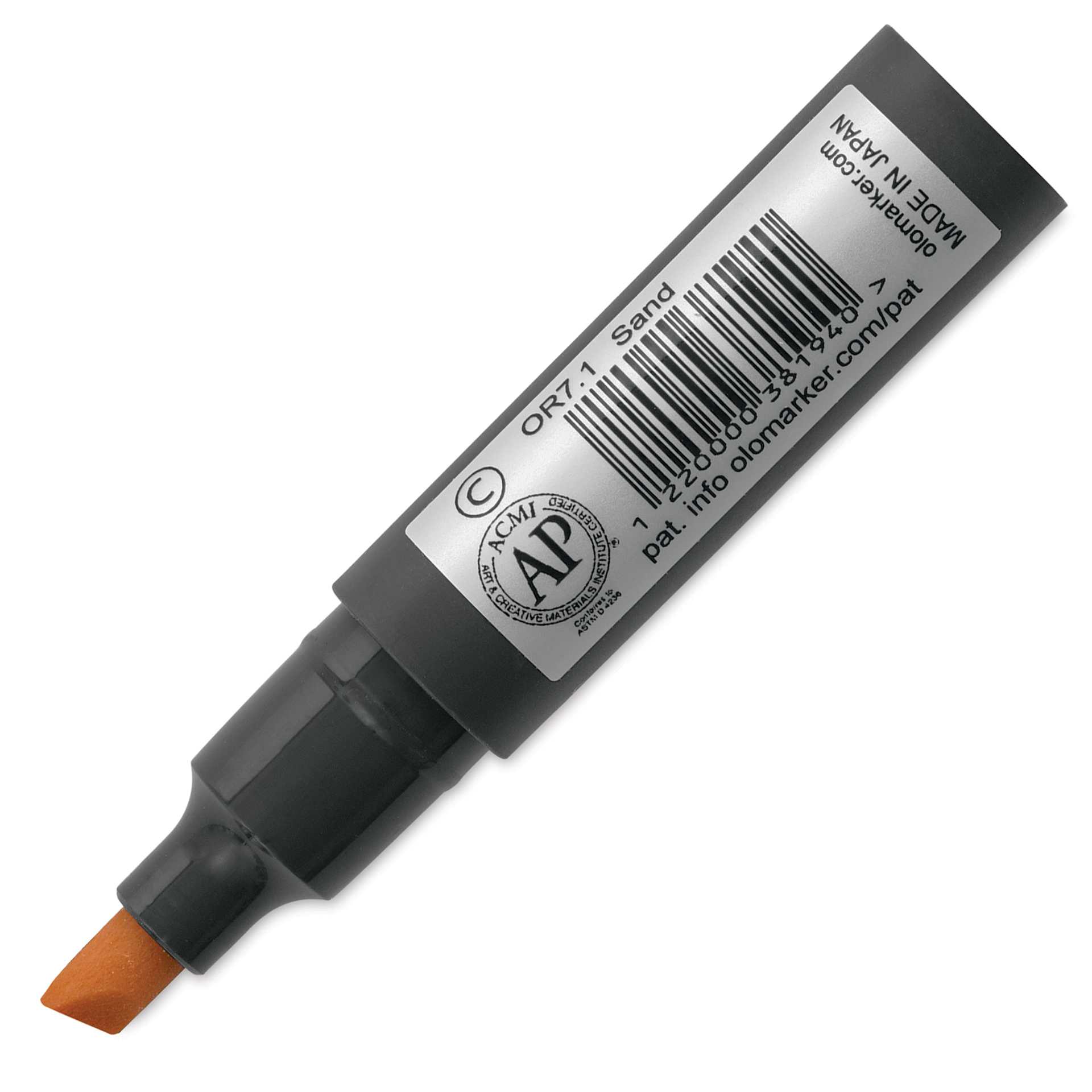 Olo Chisel Tip Half-Marker - OR7.1 Sand - back of marker