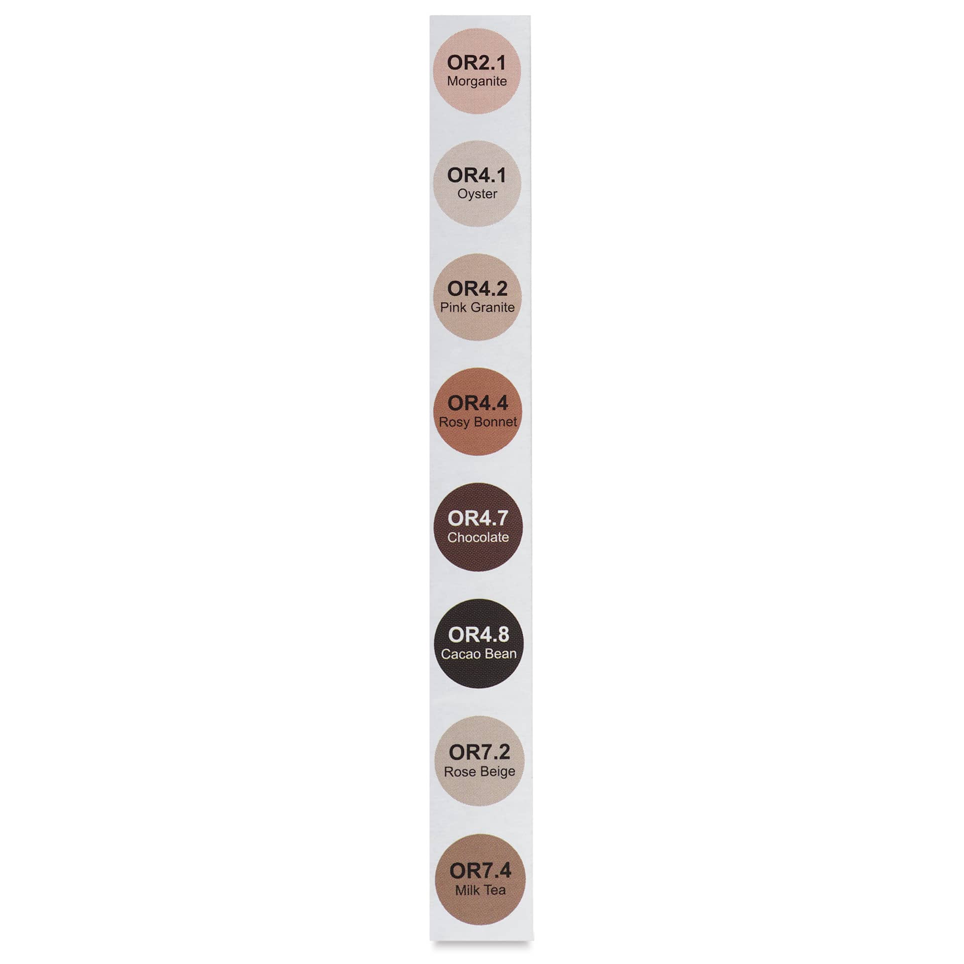 Olo Chisel Dual-Tip Markers - Set of 8, Portrait colors with codes