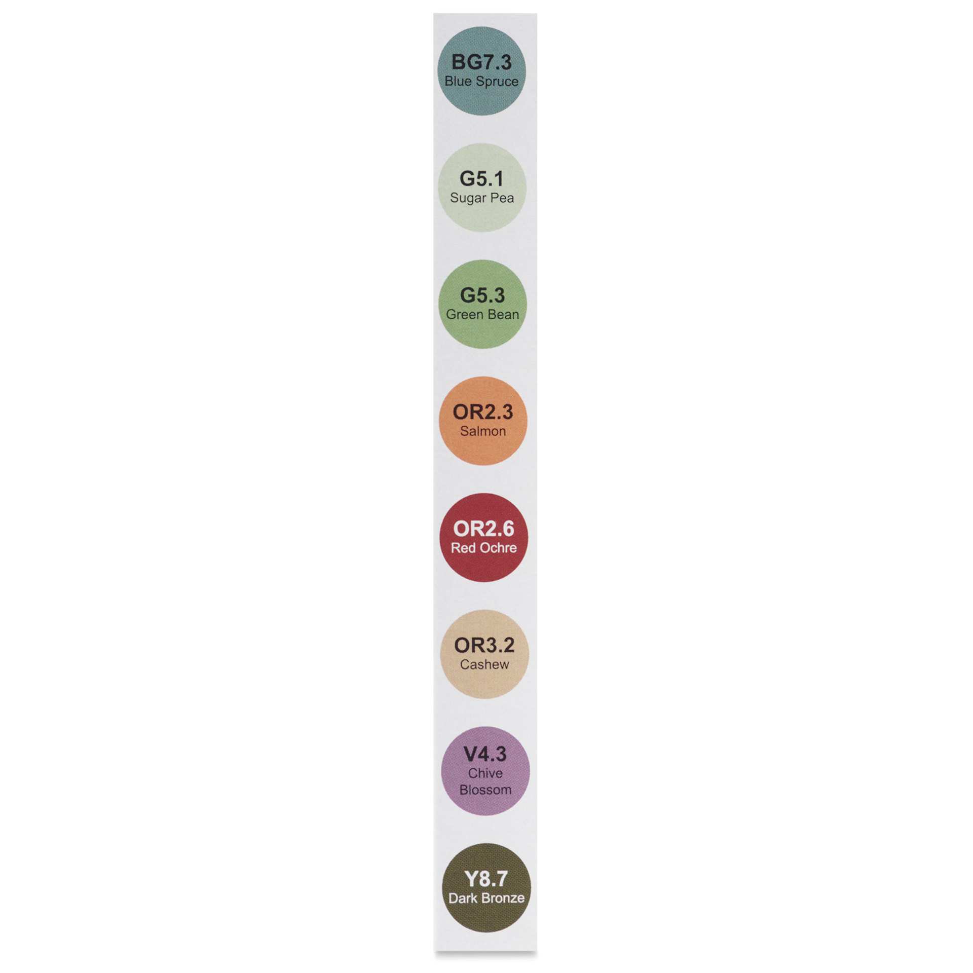 Olo Chisel Dual-Tip Markers - Set of 8, Urban colors with codes