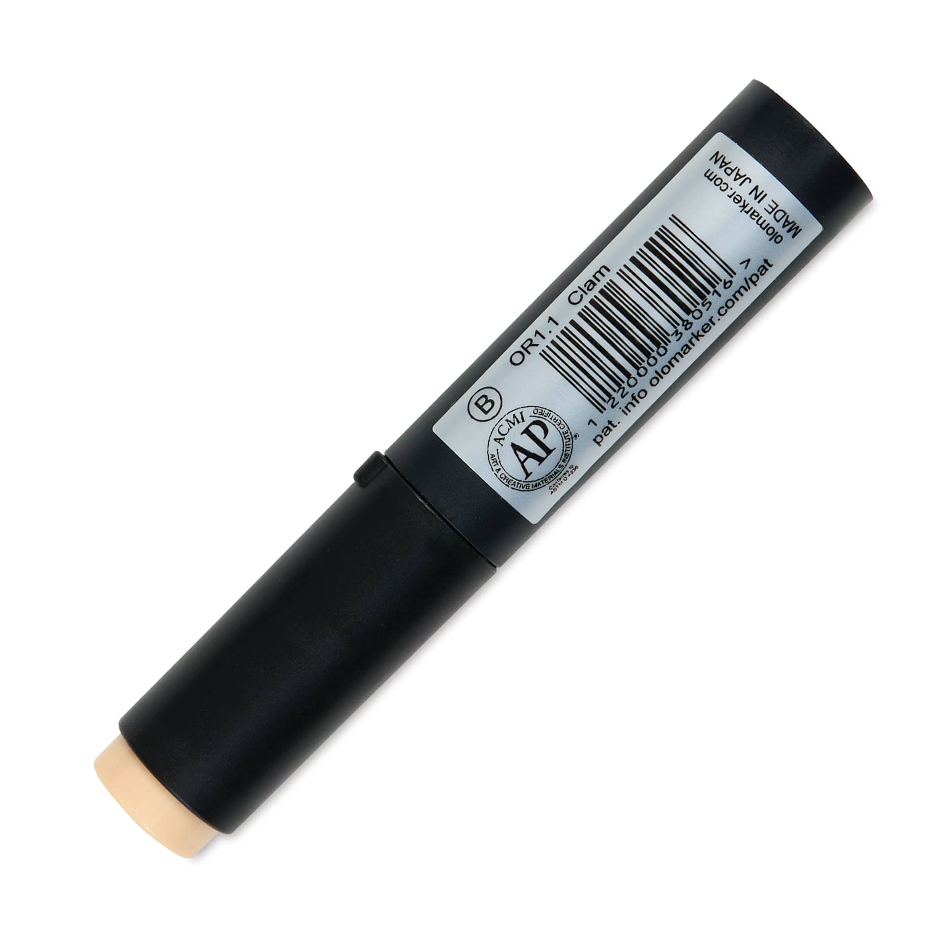 Olo Brush-Tip Half Marker -  OR1.1 Clam back with cap on