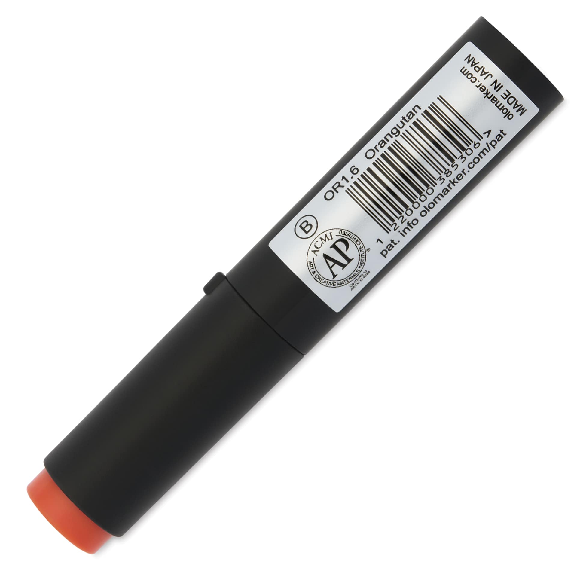 Olo Brush-Tip Half Marker - OR1.6, Orangutan - back of marker