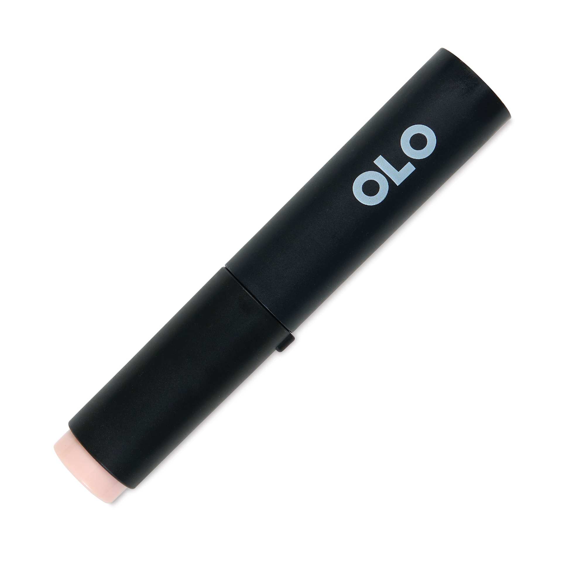 Olo Brush-Tip Half Marker - R0.1 White Peach with cap on
