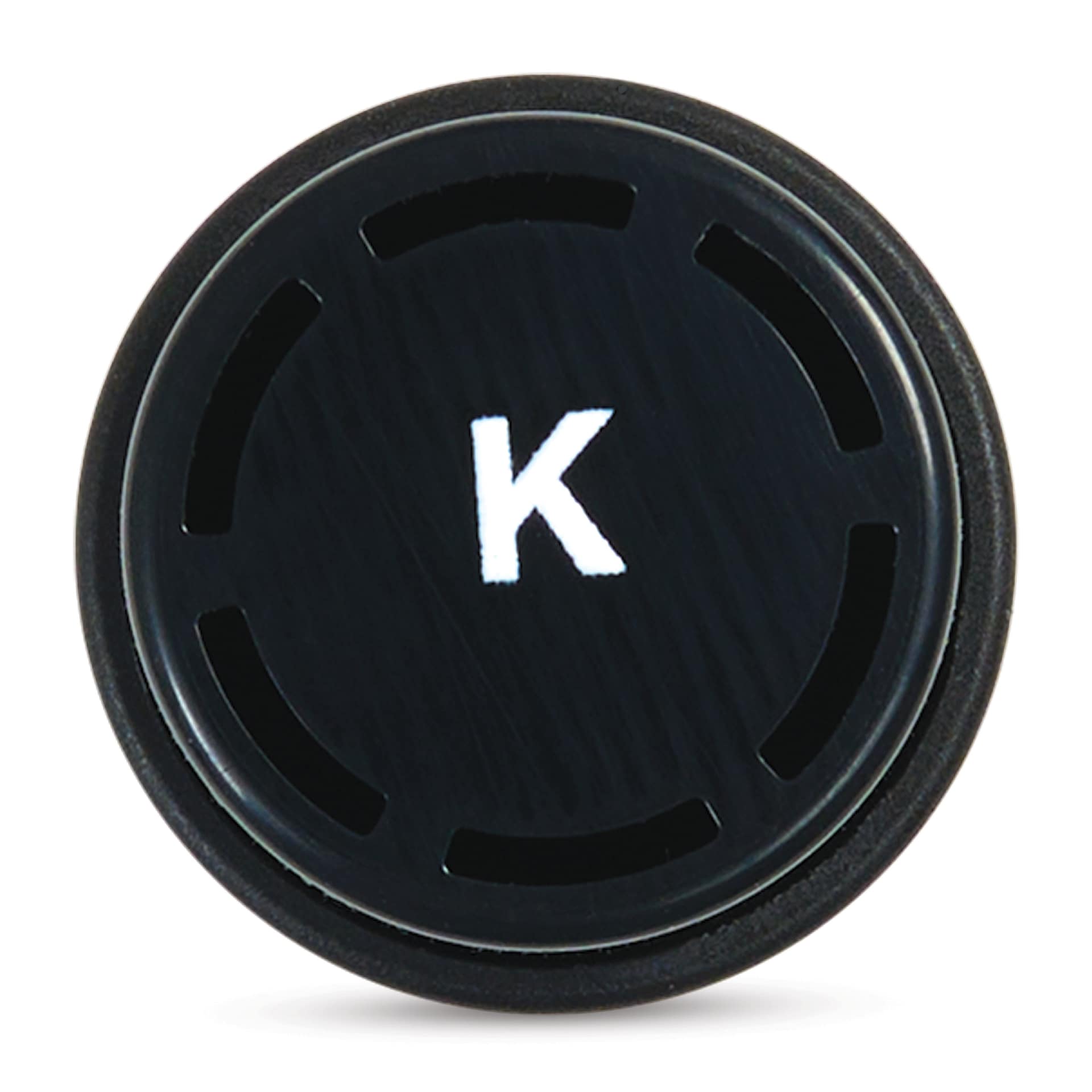 Olo Brush-Tip Half Marker - K Pure Black end of cap