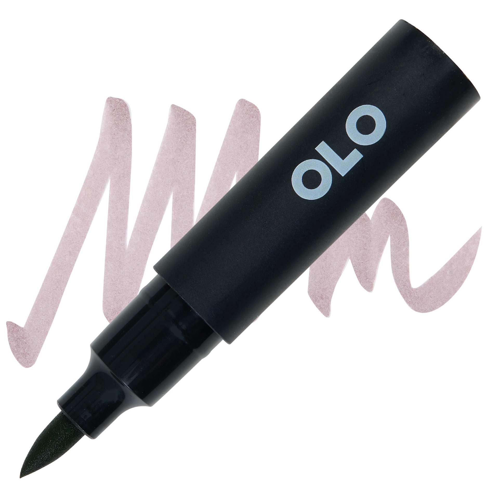 Olo Brush-Tip Half Marker - WG5 Warm Gray 5 marker and swatch