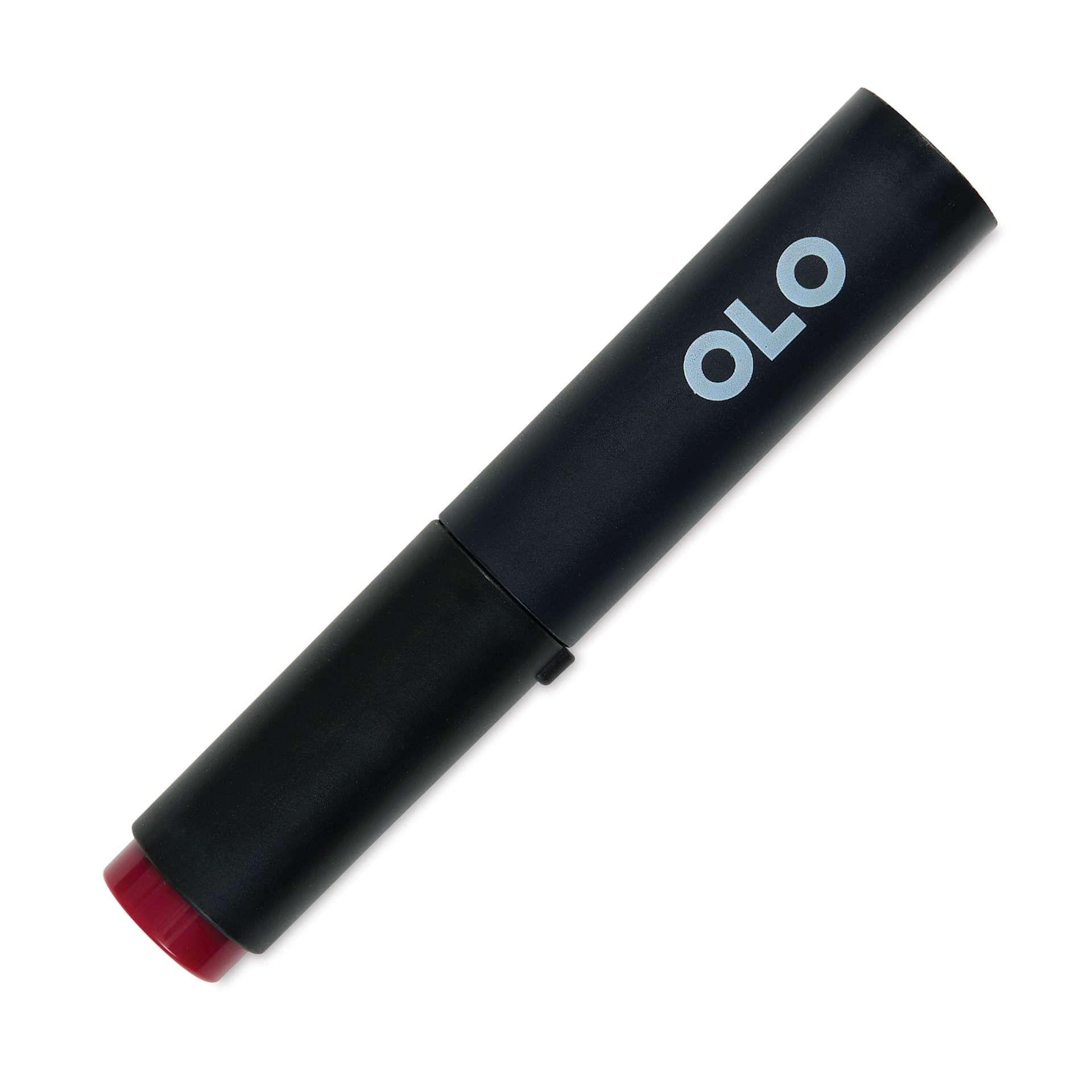 Olo Brush-Tip Half Marker -  R1.7 Carmine front with cap on