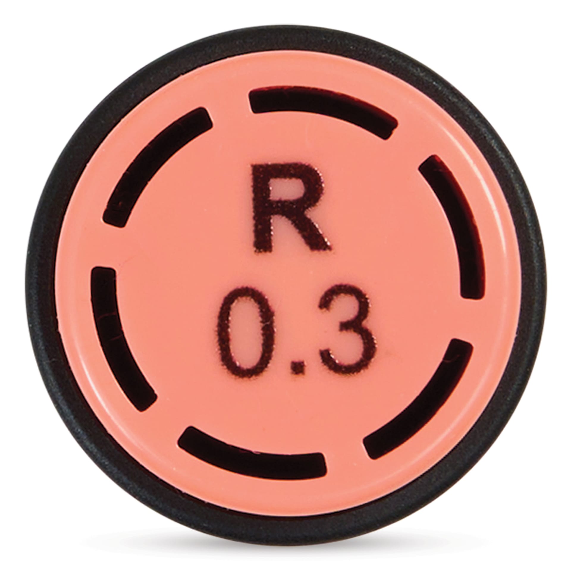 Olo Brush-Tip Half Marker - R0.3 Coral end of cap