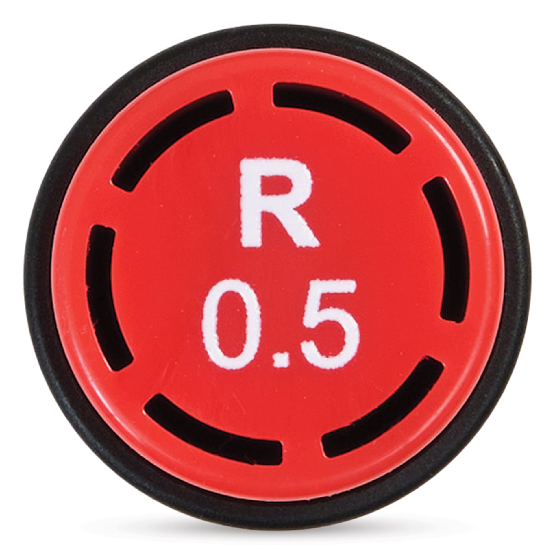 Olo Brush-Tip Half Marker - R0.5 Vermilion end of cap